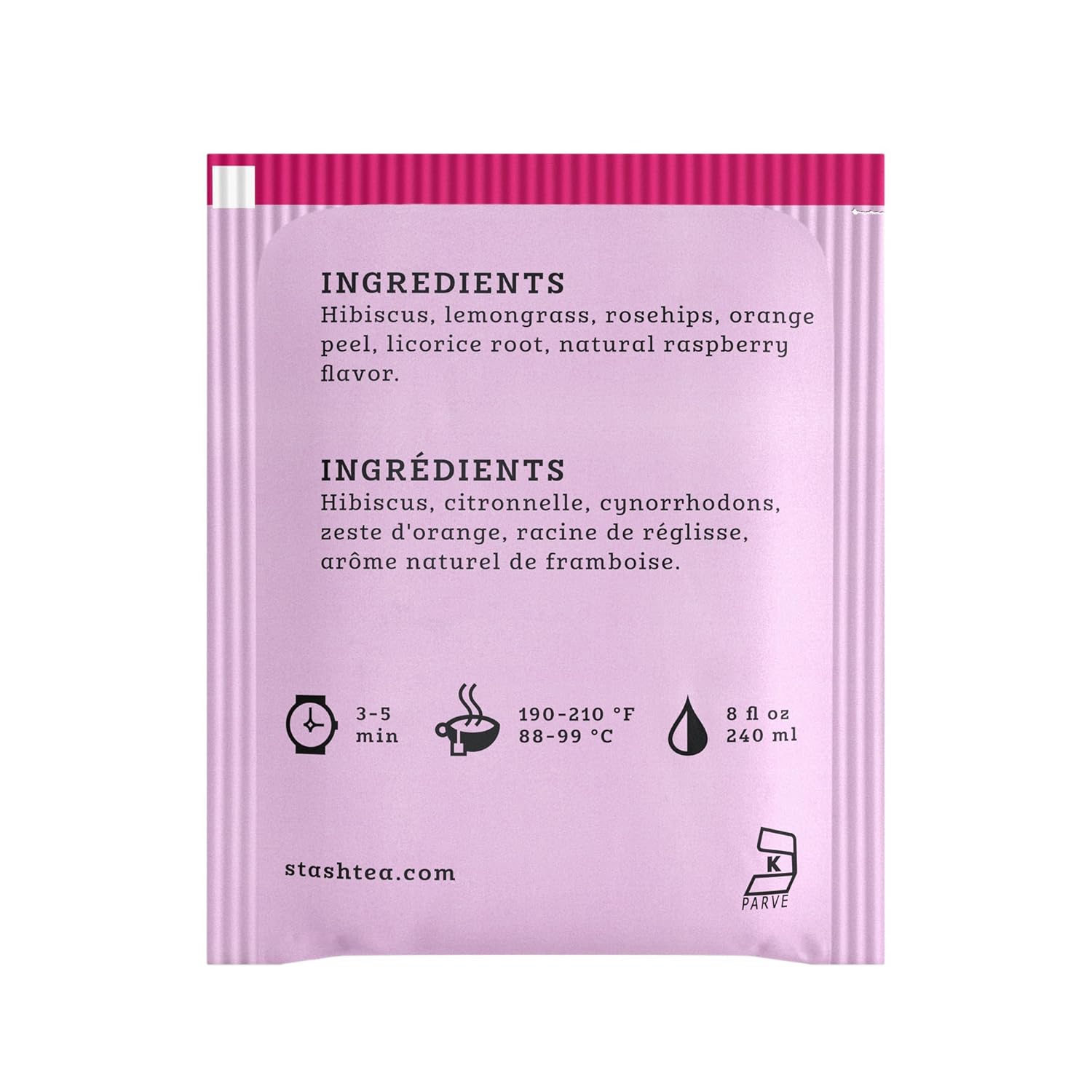 Stash Tea Double Bergamot Earl Grey Black Tea, Box of 100 Tea Bags