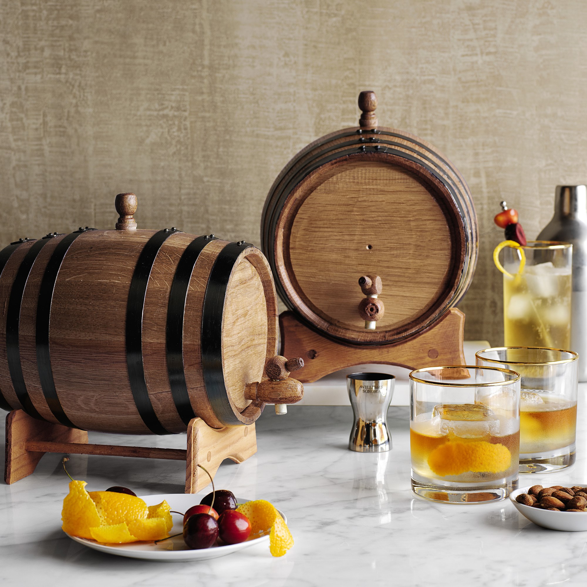 Gold Rim Glassware Collection