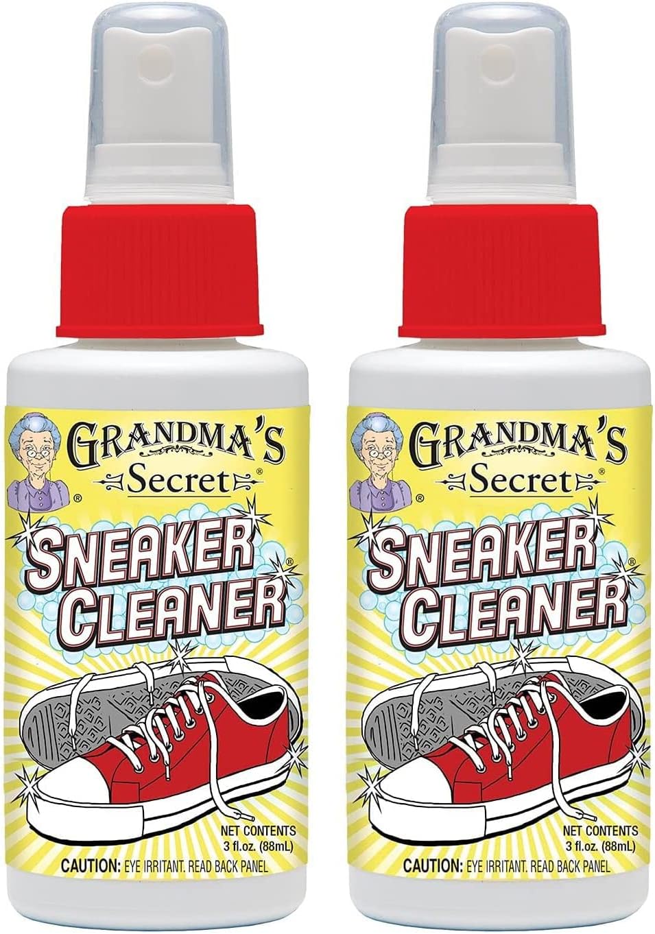 Grandma's Secret Spot Remover Laundry Spray - Chlorine, Bleach and Toxin-Free Fabric Stain Remover for Clothes - Removes Oil, Paint, Blood and Pet Stains - 16 Oz, 2 Pack