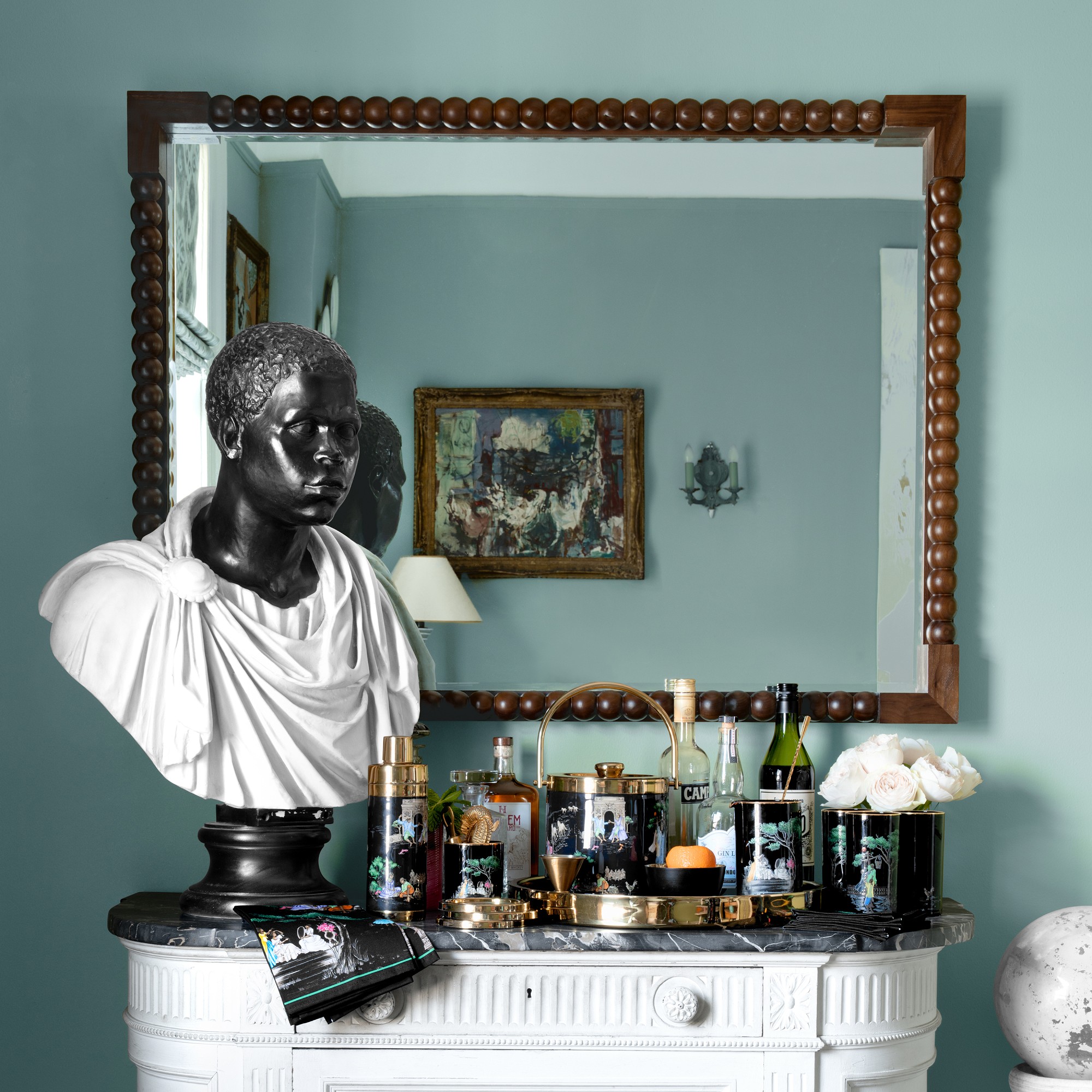 Sheila Bridges x Williams Sonoma Harlem Toile Double-Wall Ice Bucket