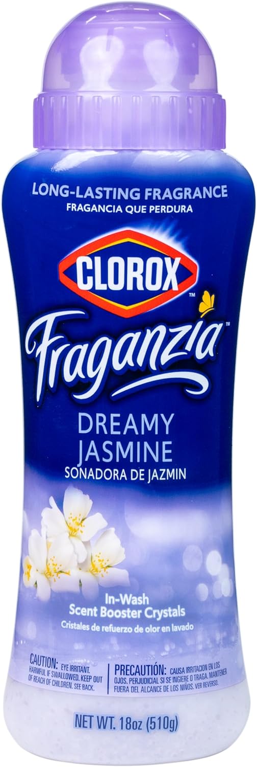 Clorox Fraganzia In-Wash Scent Booster Crystals in Ocean Scent, 18 Oz Twin Pack | Laundry Scent Booster Crystals | In-wash Scent Booster for Fresh Laundry in Ocean Scent 18 Ounce Twin Pack, 36oz