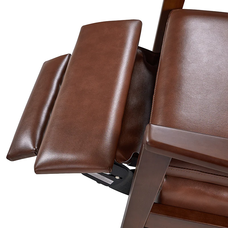 Rainer Timeless Elegance Faux Leather Solid Wood Recliner