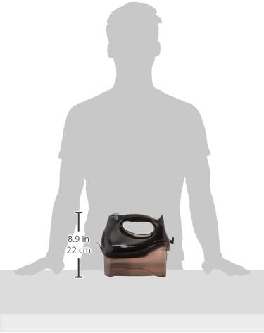 Hamilton Beach Power Deluxe 6-Speed Electric Hand Mixer with Snap-On Storage Case, QuickBurst, Beaters, Whisk, Powerful 250 Watt Motor, Bowl Rest, Black (62692)