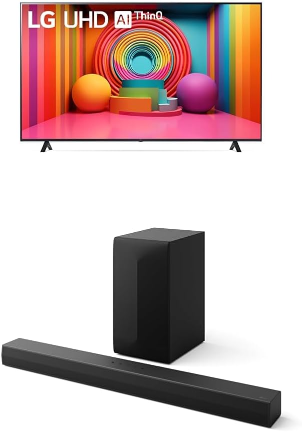 LG 86-Inch Class UT75 Series LED Smart TV 4K Processor Flat Screen AI-Powered with Alexa Built-in (86UT7590PUA, 2024)