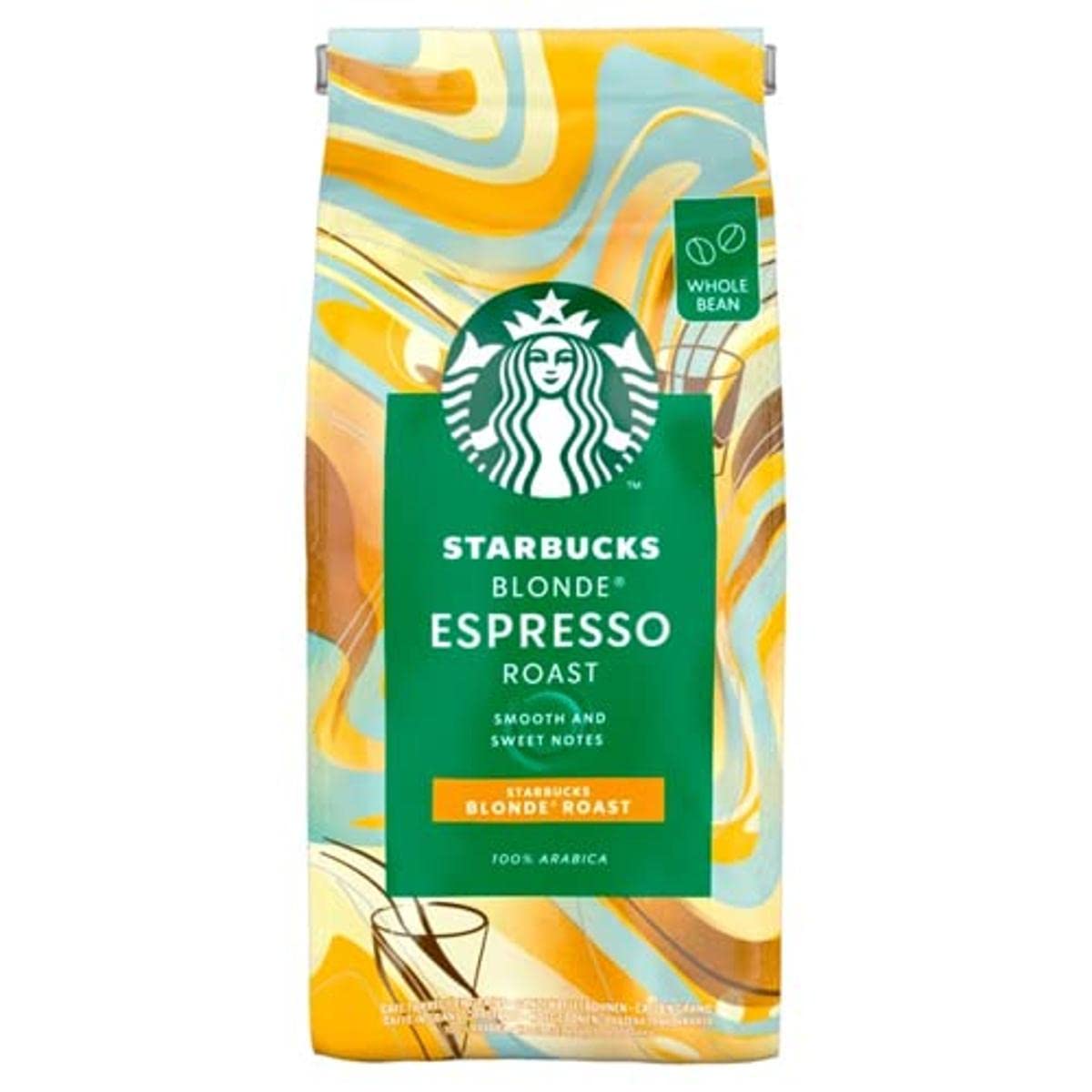Starbucks Whole Bean Coffee, Dark Roast Coffee, Espresso Roast, 100% Arabica, 1 bag (40 oz)