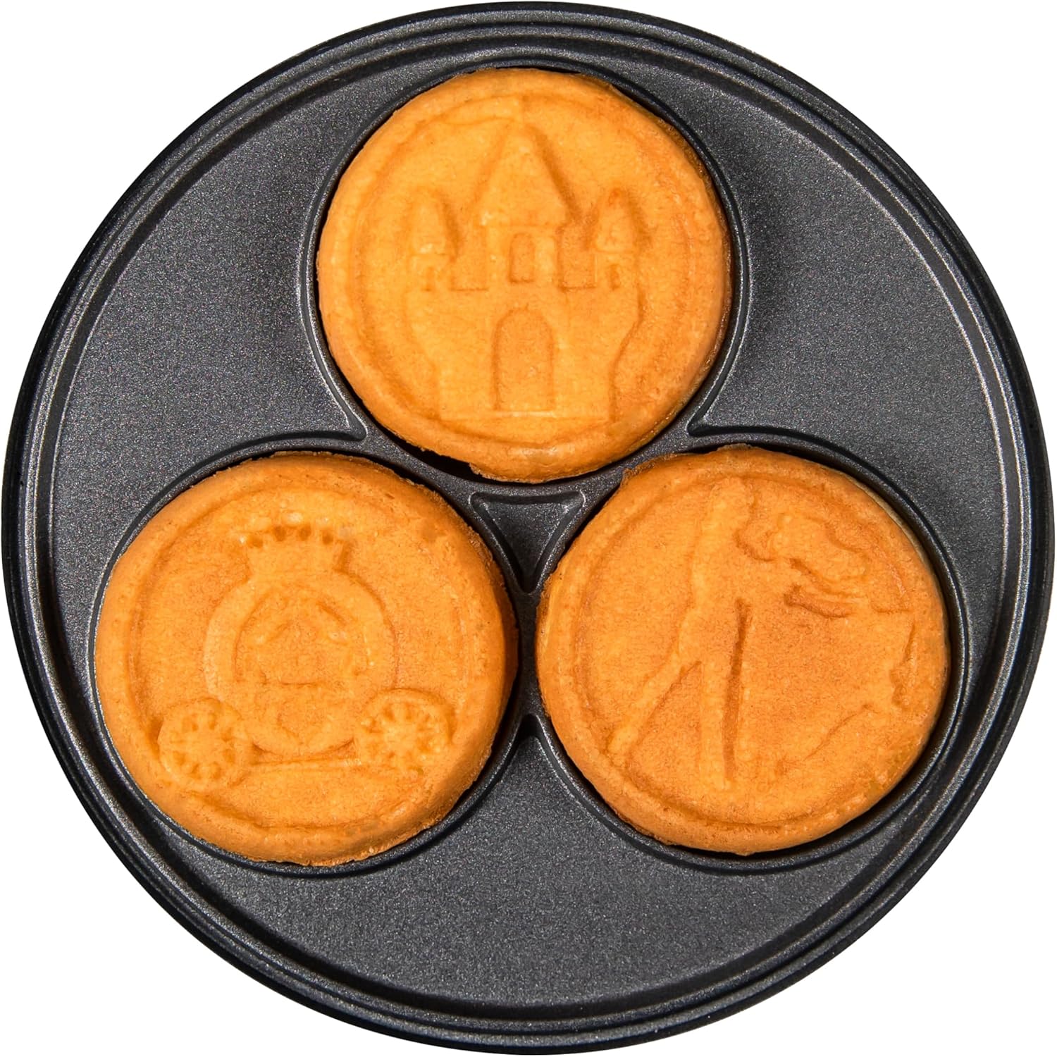 Nostalgia MyMini Cars and Trucks Shape Electric Waffle Maker, 5-Inch Non-Stick Griddle for Waffles, Hash Browns, Eggs, and More, Yellow