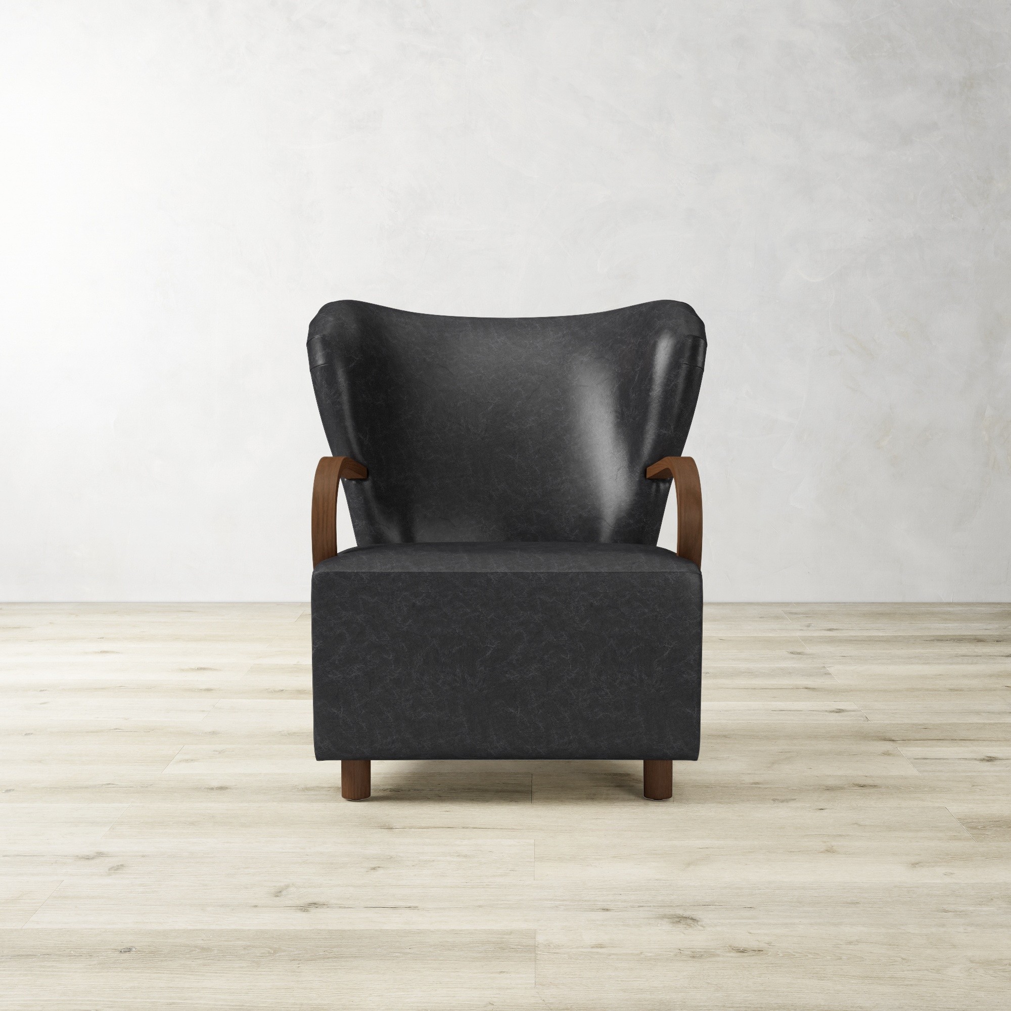Corban Bentwood Upholstered Occasional Chair