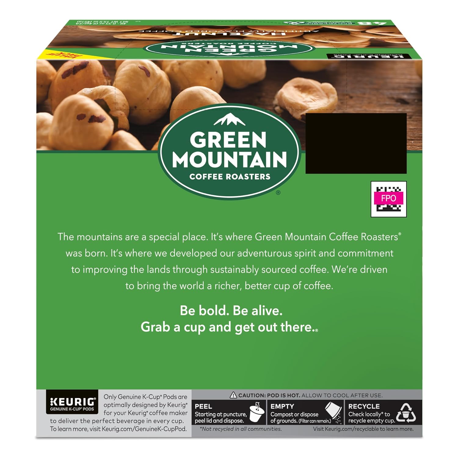 Green Mountain Coffee Roasters Caramel Vanilla Cream Keurig Single-Serve K-Cup pods, Light Roast Coffee, 72 Count (6 Packs of 12)