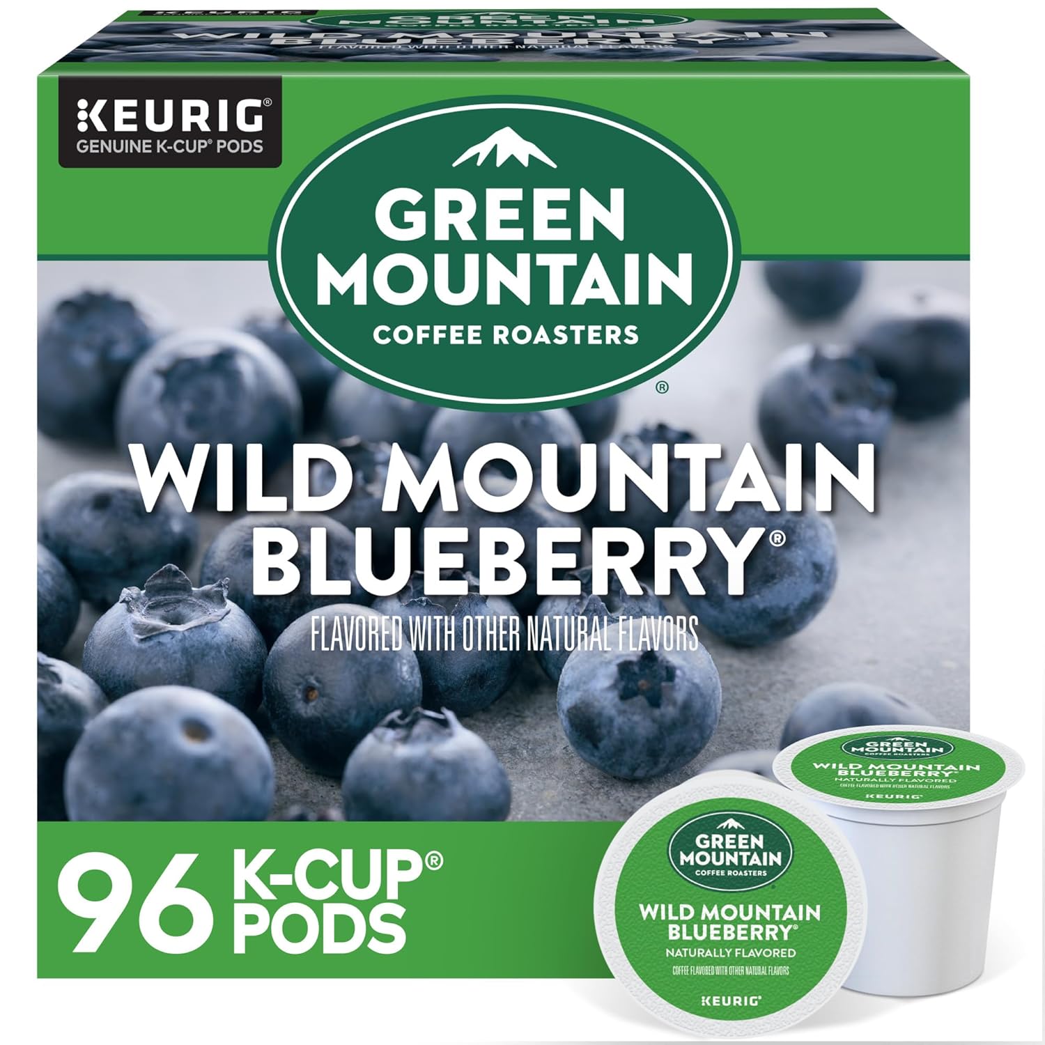 Green Mountain Coffee Roasters Caramel Vanilla Cream Keurig Single-Serve K-Cup pods, Light Roast Coffee, 72 Count (6 Packs of 12)