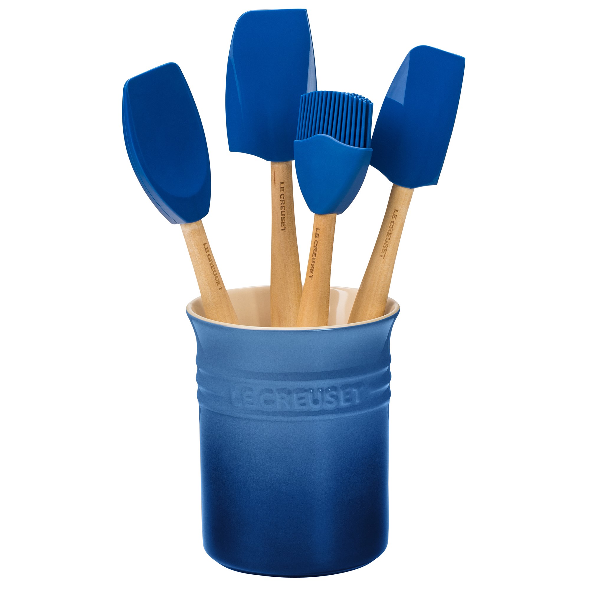 Le Creuset Silicone Utensils with Utensil Holder, Set of 5