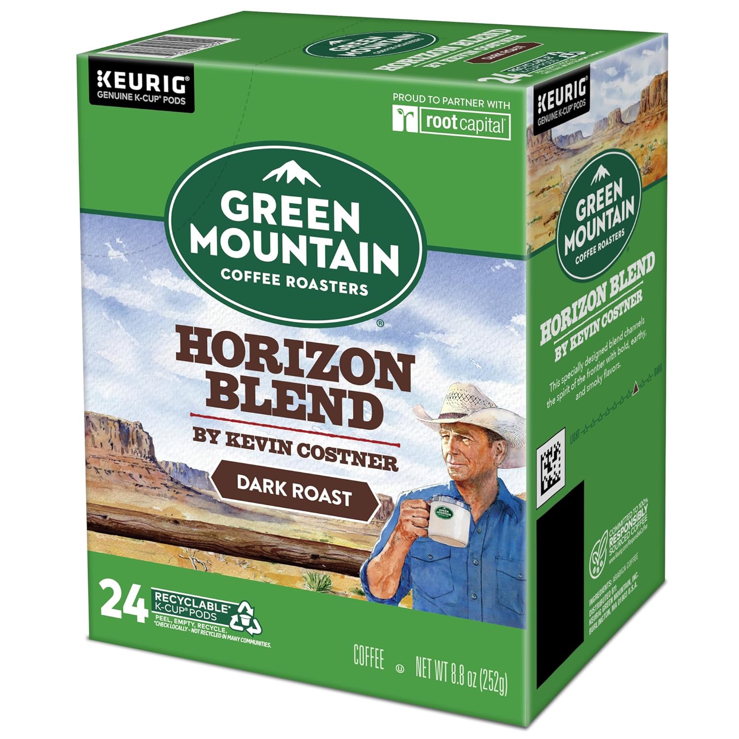 Green Mountain Coffee Roasters Dark Magic Keurig Single-Serve K-Cup Pods, Dark Roast Coffee, 72 Count (6 Packs of 12)
