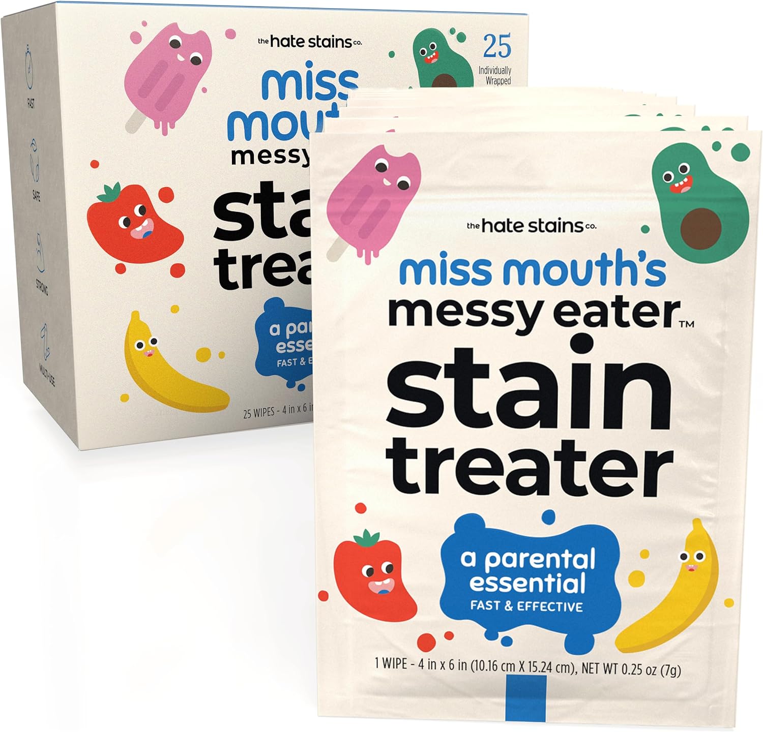Miss Mouth's Messy Eater Stain Treater Spray - 4oz Stain Remover - Newborn & Baby Essentials - No Dry Cleaning Food, Grease, Coffee Off Laundry, Underwear, Fabric