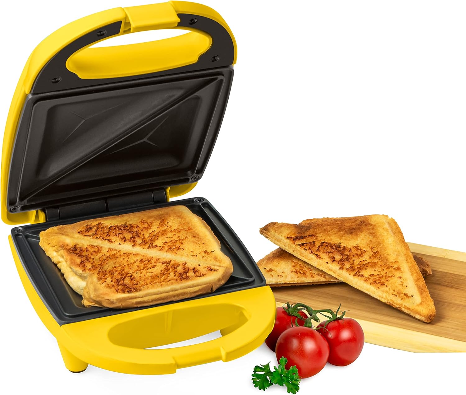 Nostalgia MyMini Personal Electric Skillet & Rapid Noodle Maker, Perfect For Healthy Keto & Low-Carb Diets, Yellow