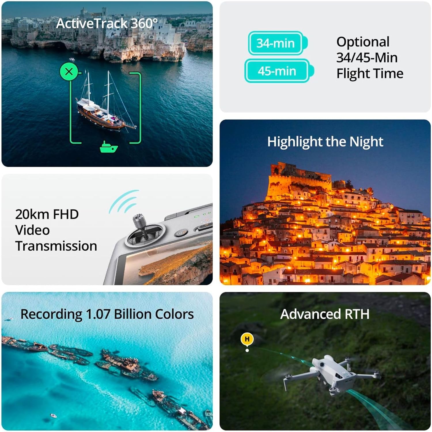 DJI Mini 4 Pro Fly More Combo Plus with DJI RC 2, Drones with Camera for Adults 4K, 3 Intelligent Flight Battery Plus for up to 135 Mins Flight Time, Smart Return to Home, Drone for Beginners