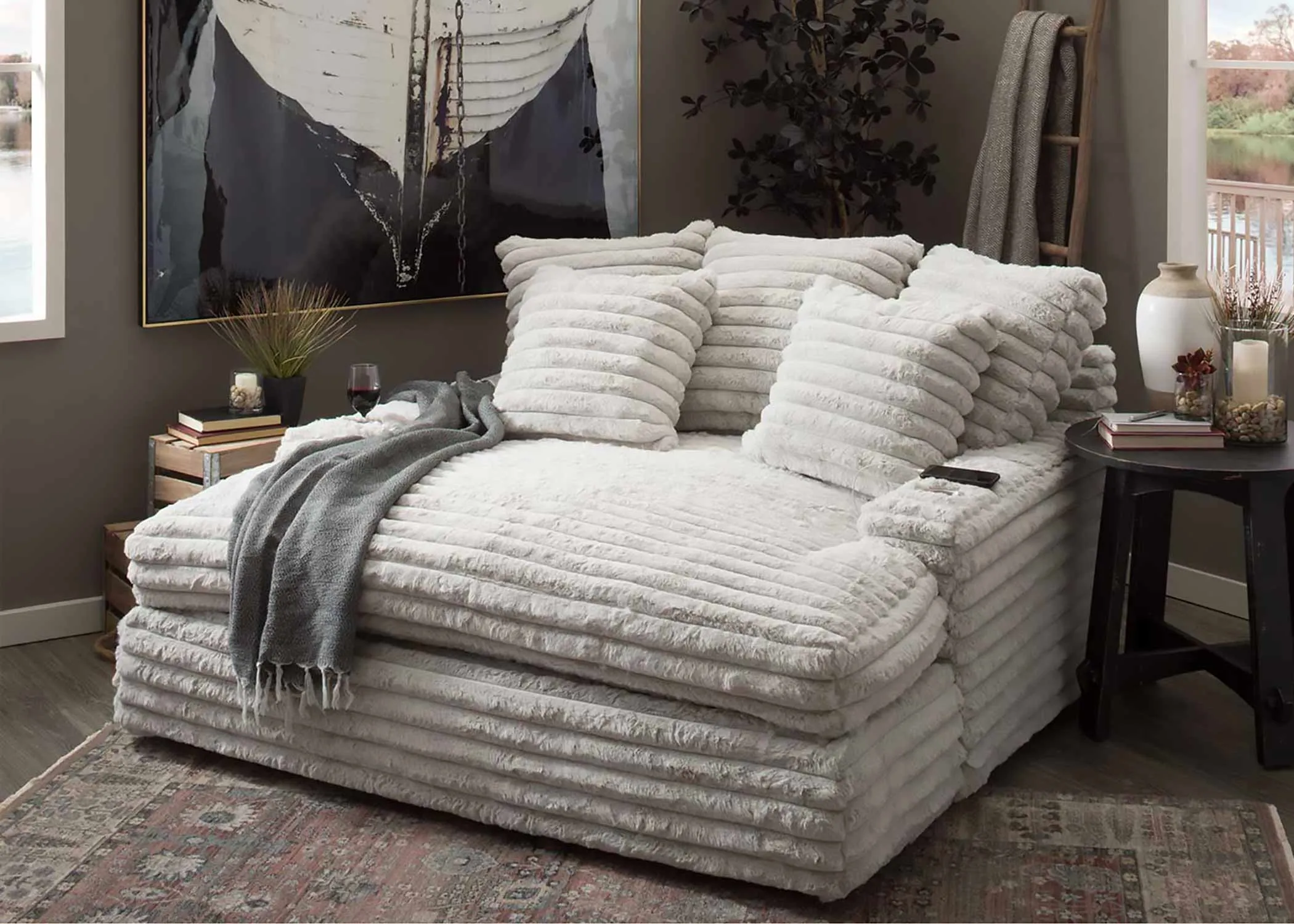 Comfy Upholstered Chaise Lounge