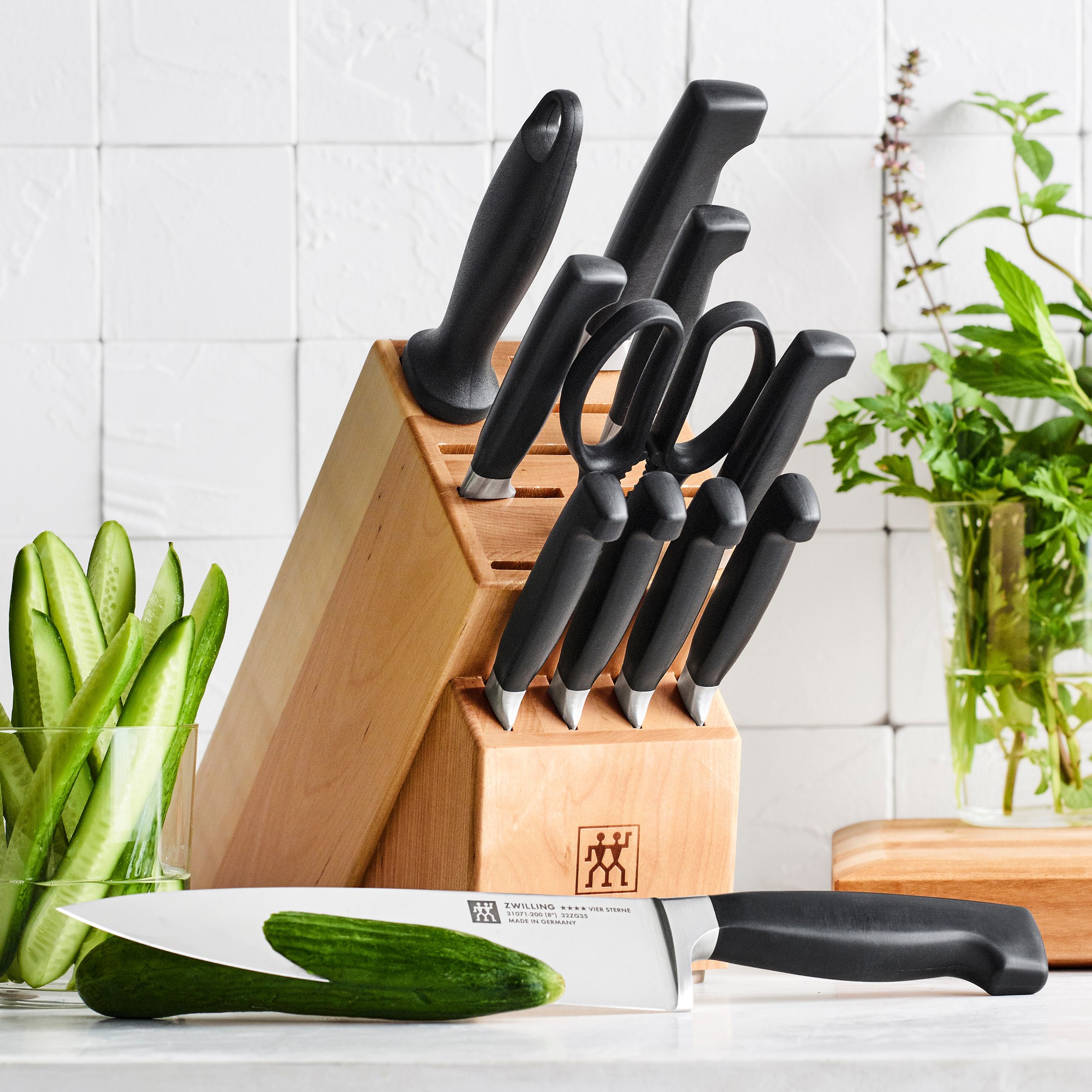 Zwilling Four Star Eco Knife Block, Set of 12