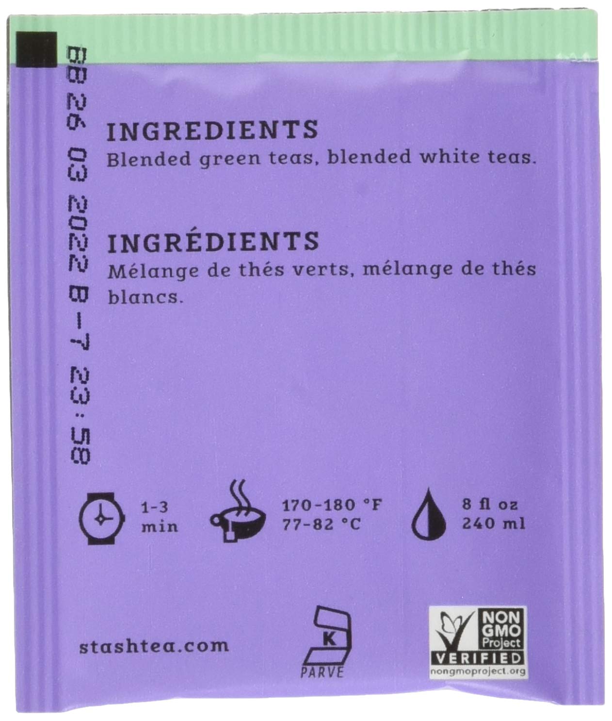 Stash Tea Double Bergamot Earl Grey Black Tea, Box of 100 Tea Bags