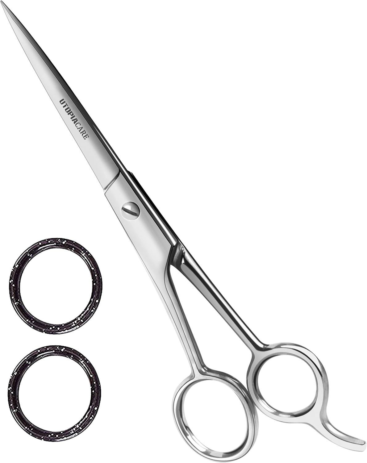 Utopia Care Hair Cutting and Hairdressing Scissors 6.5 Inch, Premium Stainless Steel shears with smooth Razor & Sharp Edge Blades, for Salons, Men & Women, Kids, Adults, & Pets - Silver