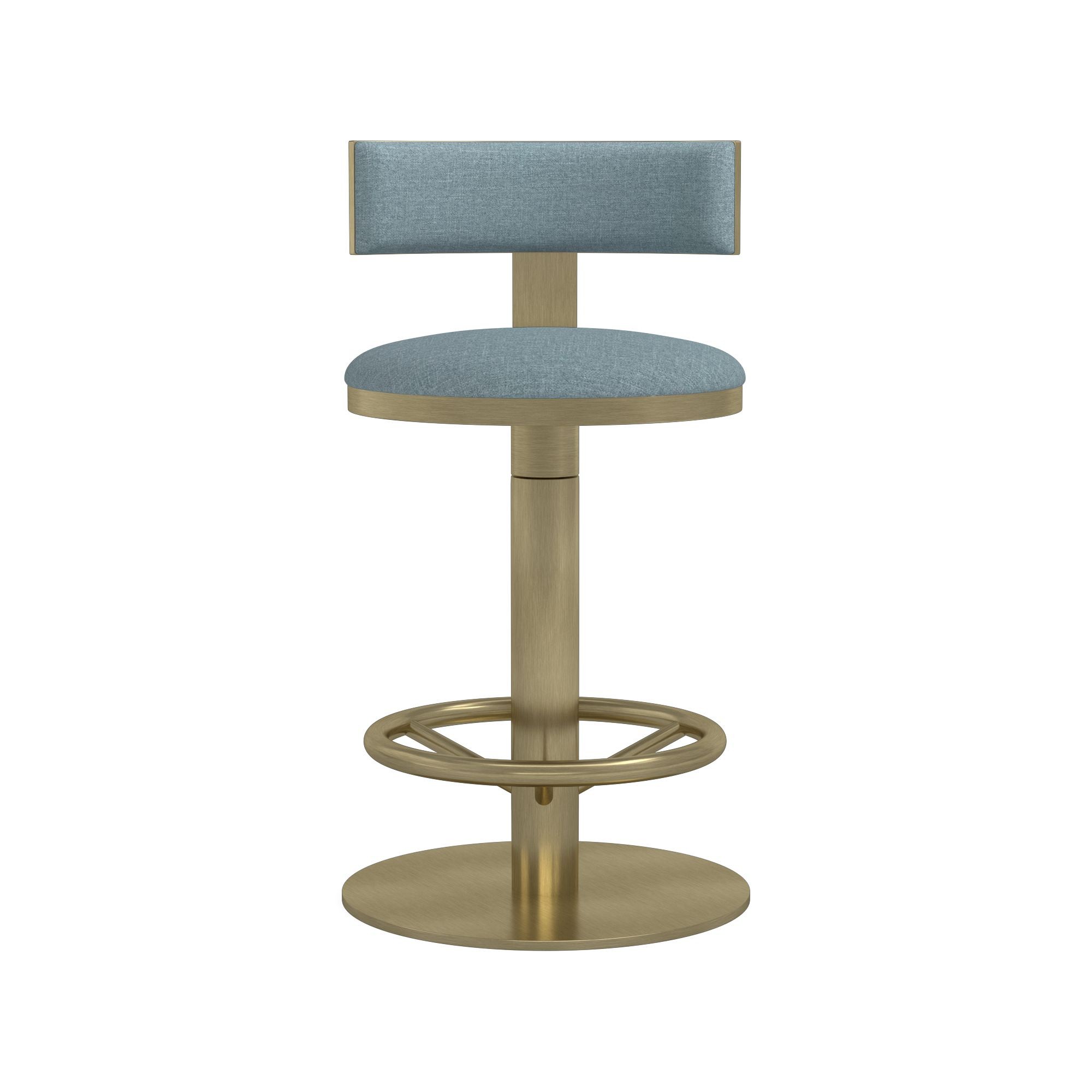 Larkin Upholstered Pedestal Counter & Bar Stool