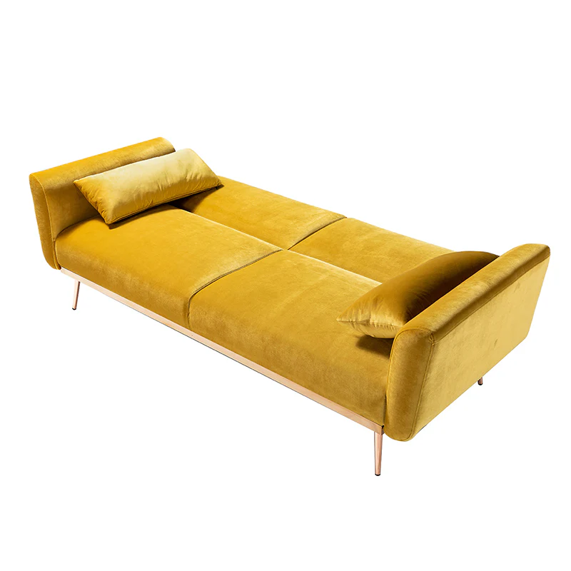 Agnes Retro Style Velvet Sleeper Sofa