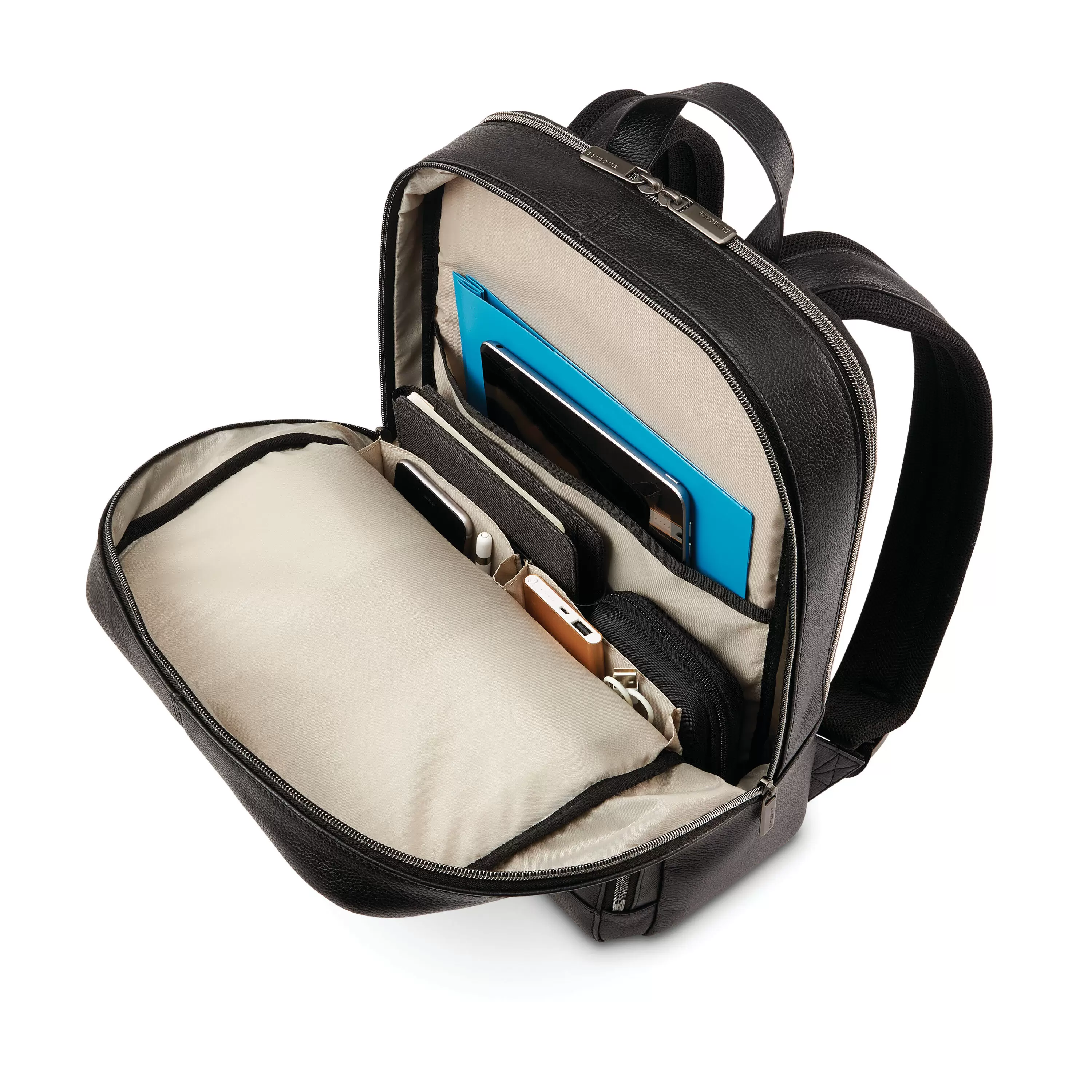 BUSINESS SLIM LEATHER BACKPACK