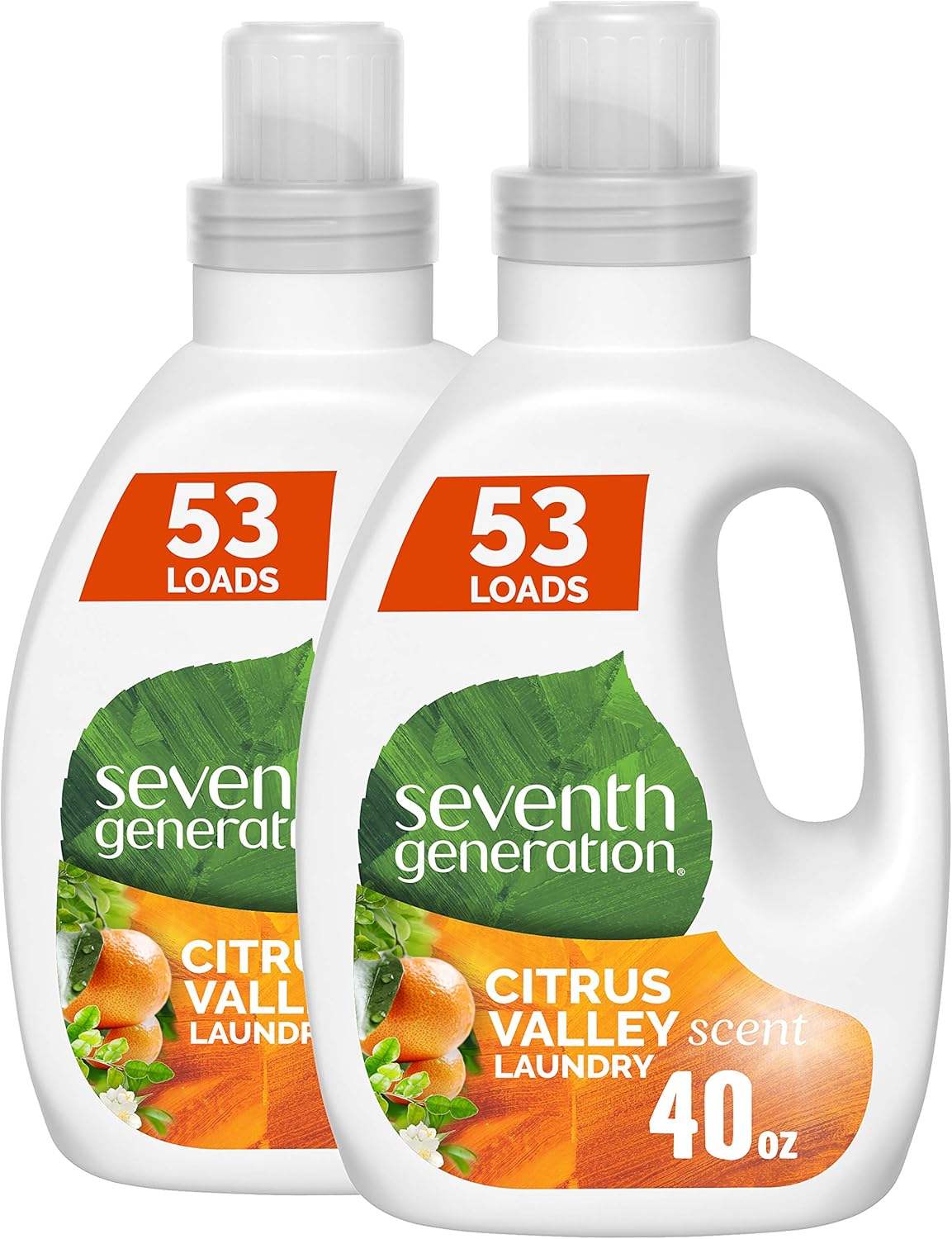 Seventh Generation Concentrated Laundry Detergent Liquid Free & Clear Fragrance Free 40 Fl Oz (Pack of 2)