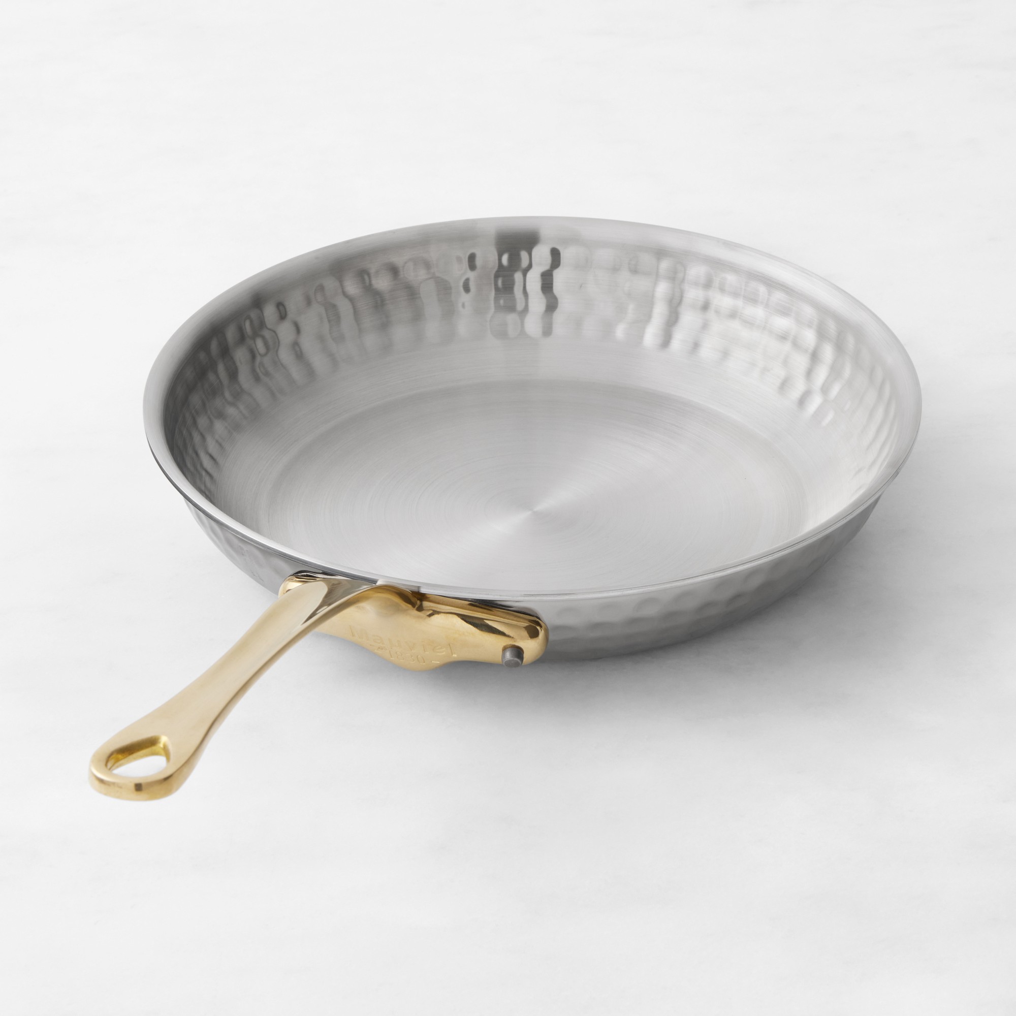 Mauviel M'Elite B Hammered Stainless-Steel Fry Pan