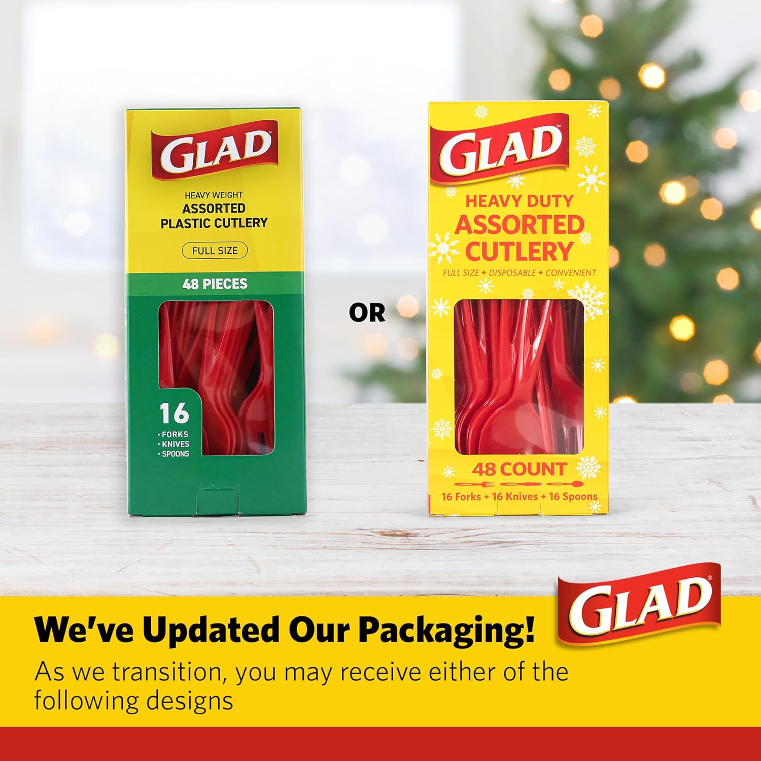 Glad, 240 Count (Pack of 1), Clear Assorted Cutlery