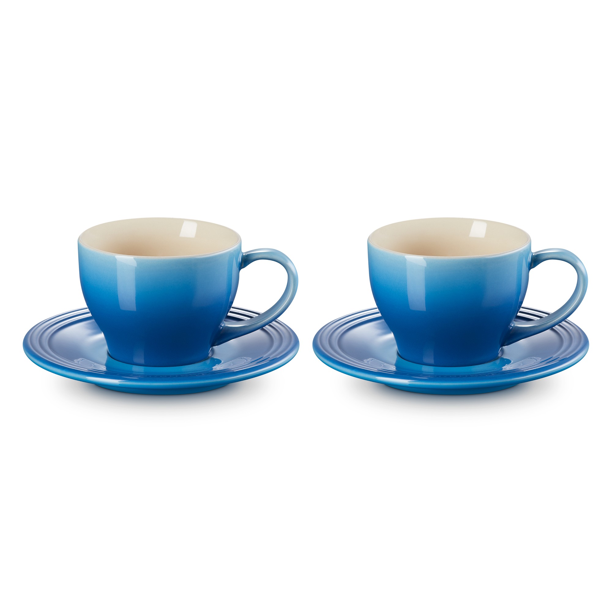 Le Creuset Cappuccino Cups & Saucers, Set of 2