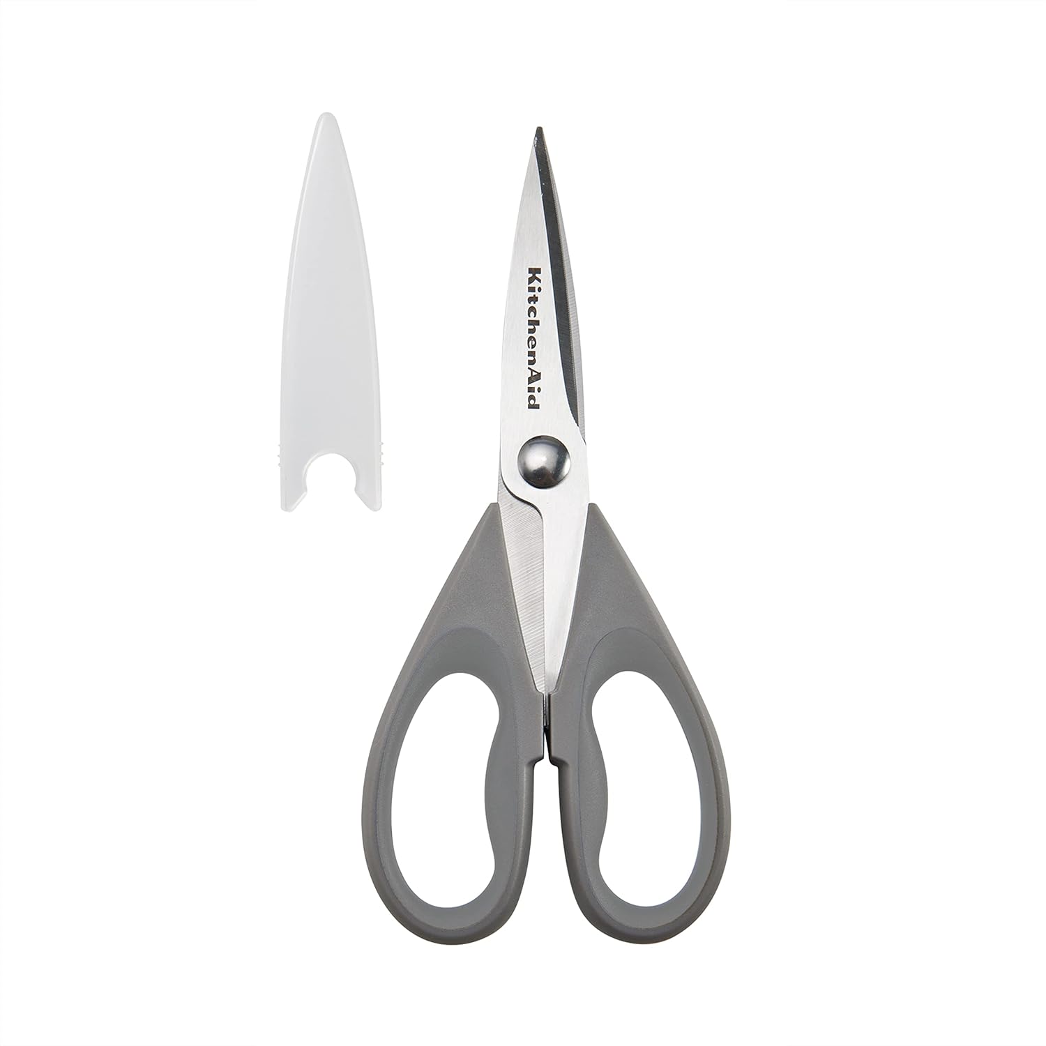 KitchenAid All Purpose Kitchen Shears with Protective Sheath for Everyday use, Dishwasher Safe Stainless Steel Scissors with Comfort Grip, 8.72-Inch, Black