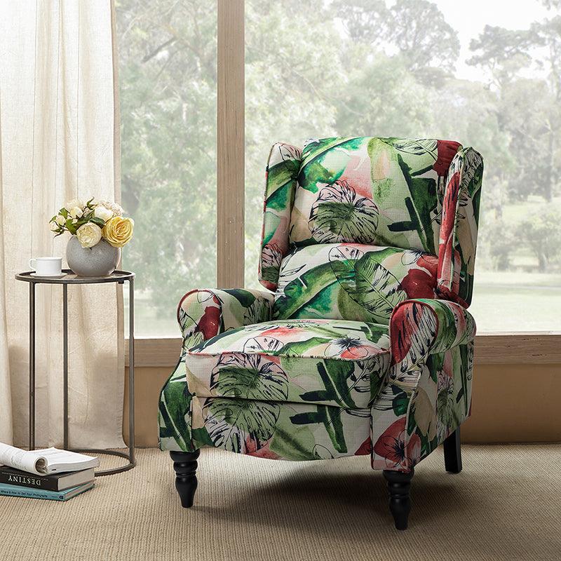 Erdeni Upholstered Manual Wingback Recliner Chair