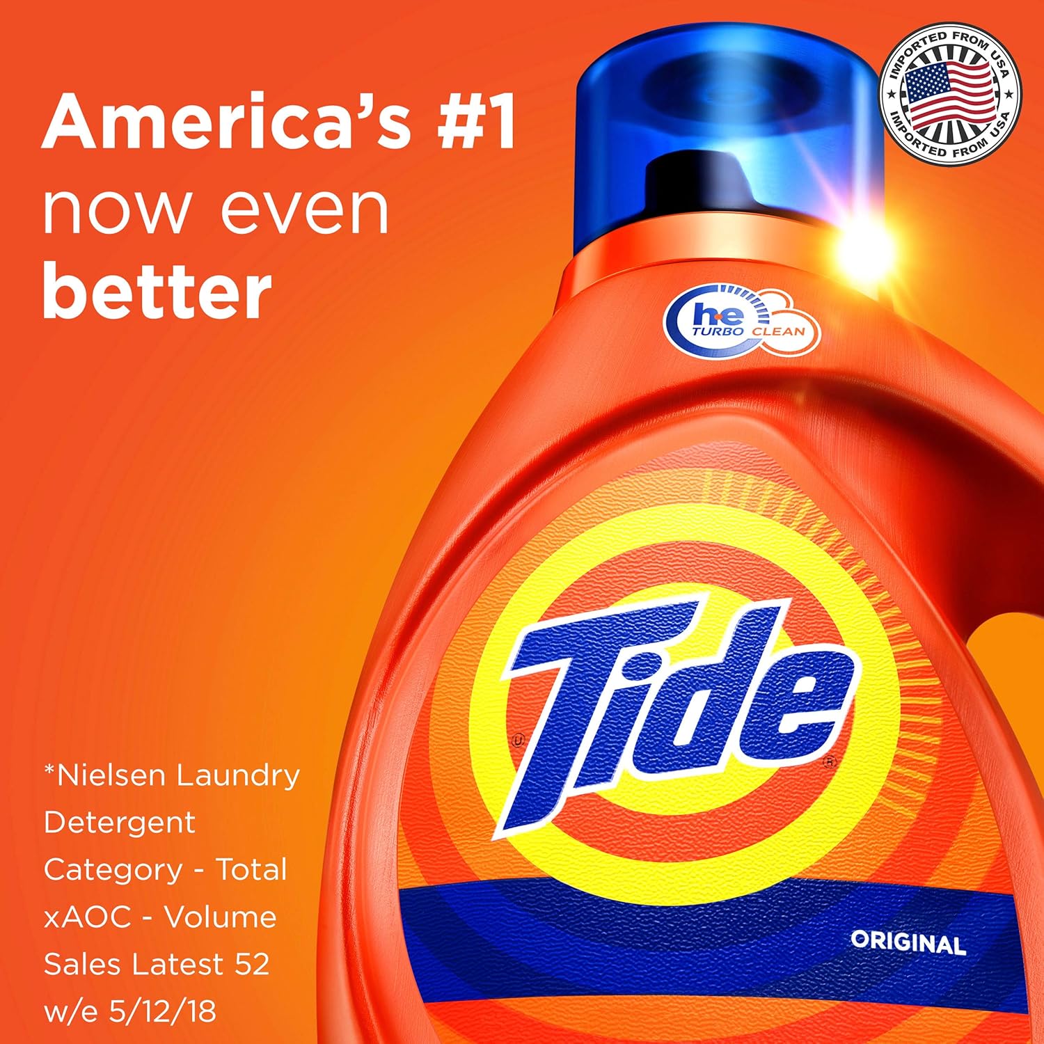 Tide Liquid Laundry Detergent Soap, Original Scent, HE Compatible, 64 Loads, 84 fl oz