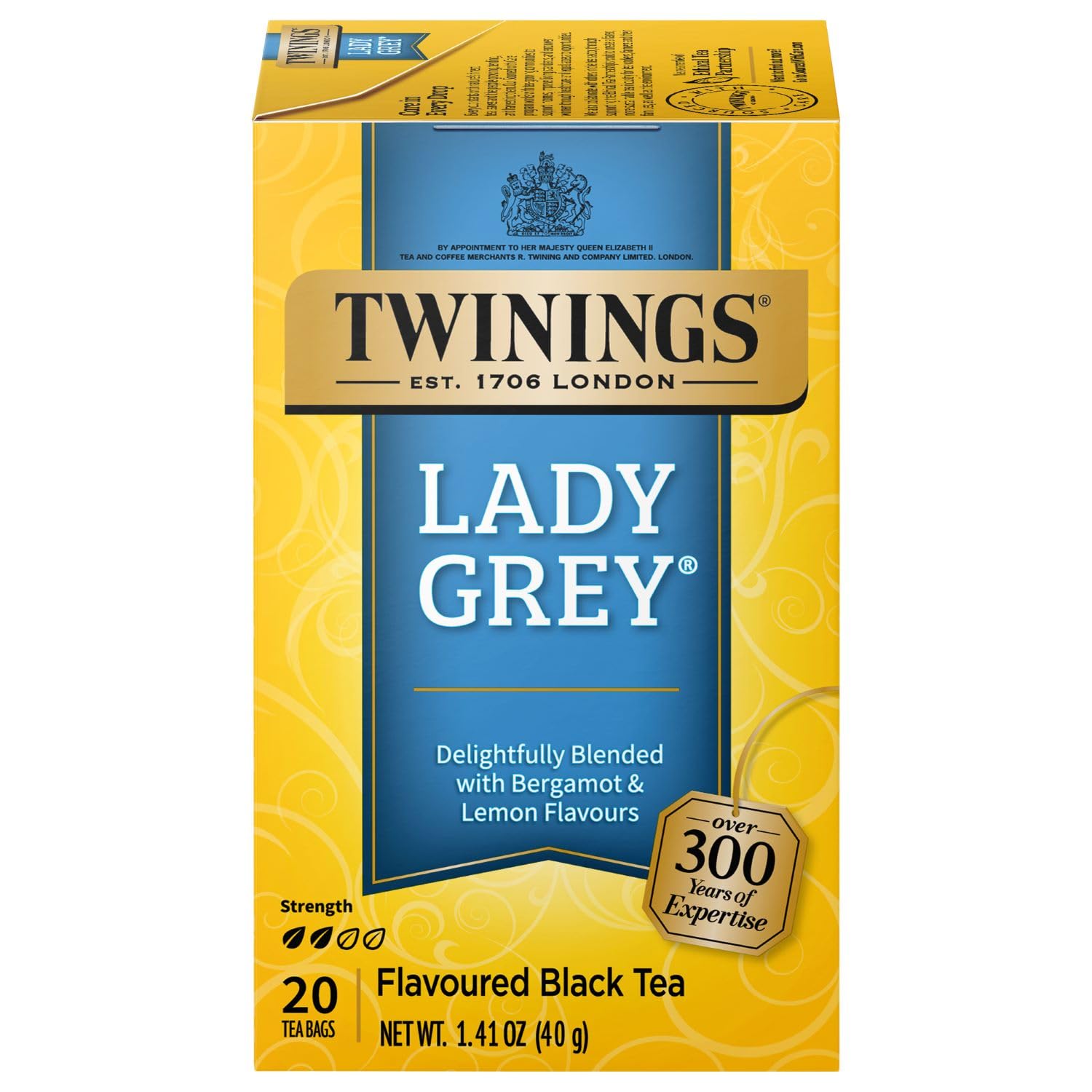 Twinings English Breakfast Black Tea Individually Wrapped Bags, 100 Count (Pack of 1), Smooth, Flavourful, and Robust, Caffeinated, Enjoy Hot or Iced | Packaging May Vary