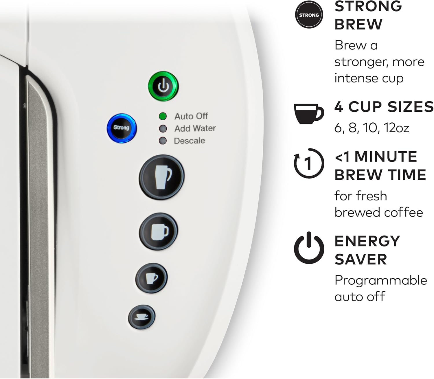 Keurig K-Select Single-Serve K-Cup Pod Coffee Maker, Matte Black