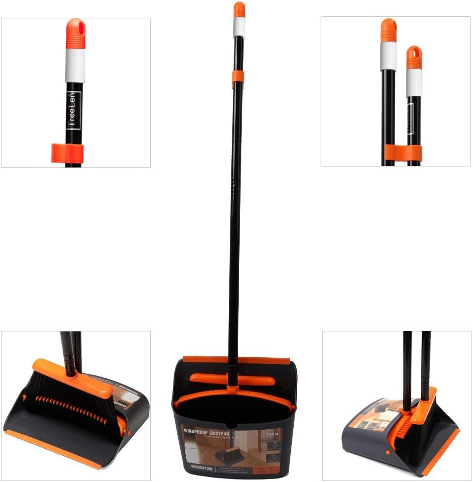 TreeLen Broom and Dustpan Set with 52