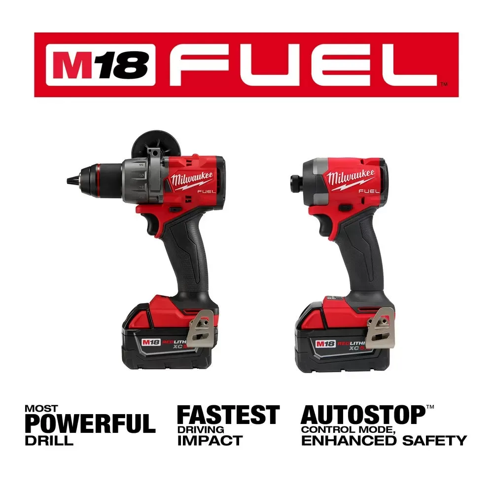 Milwaukee M18 FUEL 18V Cordless 2-Tool Combo Kit w/ 5.0AH Batteries, Black Friday Pre-Sale Only $39.99 and 2 Additional 5.0AH Batteries For The First 100 Customers