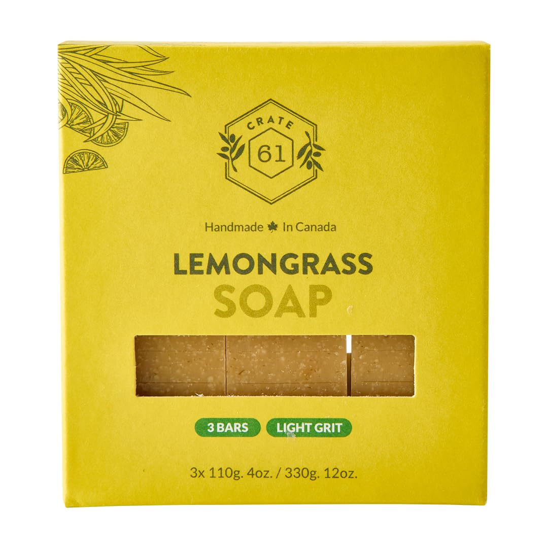 Handmade Vegan Natural Bar Soap Cold Pressed For Face And Body, With Premium Essential Oils, Eucalyptus & Peppermint For Men And Women 3 Pack (Lavender)