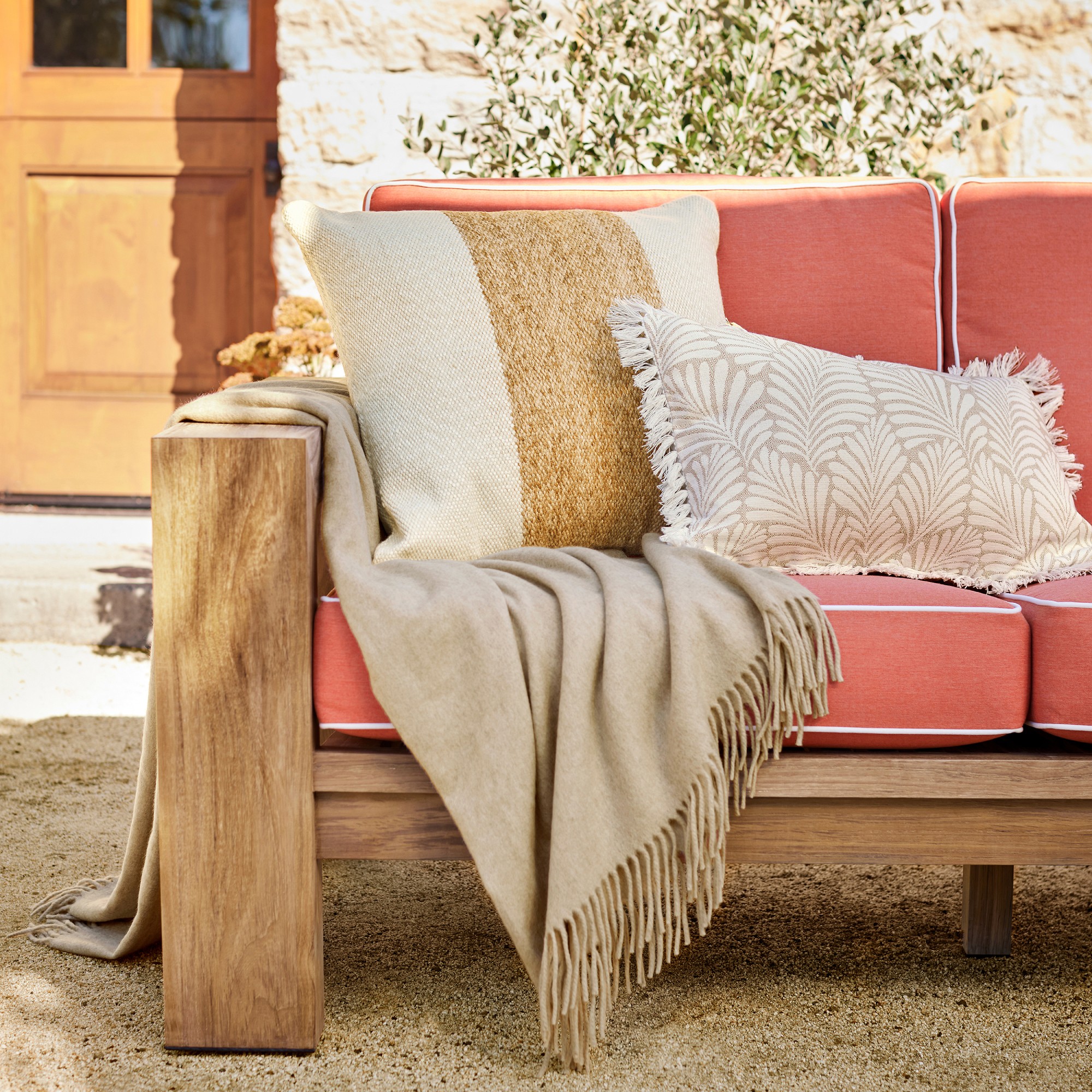 Larnaca Outdoor Teak Sofa (96