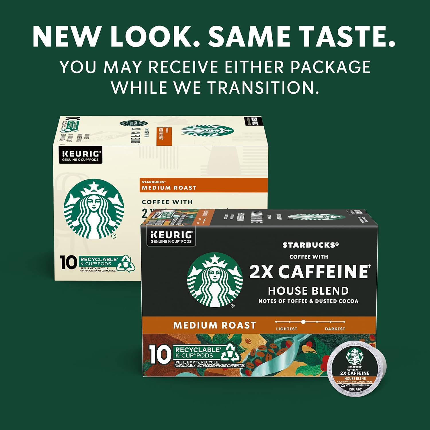 Starbucks K-Cup Coffee Pods, Medium Roast Coffee, Pike Place Roast for Keurig Brewers, 100% Arabica, 4 boxes (96 pods total)