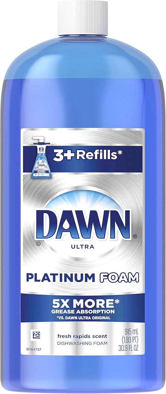 Dawn Ultra Platinum Foam Dishwashing Foam, Fresh Rapids Scent, 10.1 fl oz (Packaging May Vary)