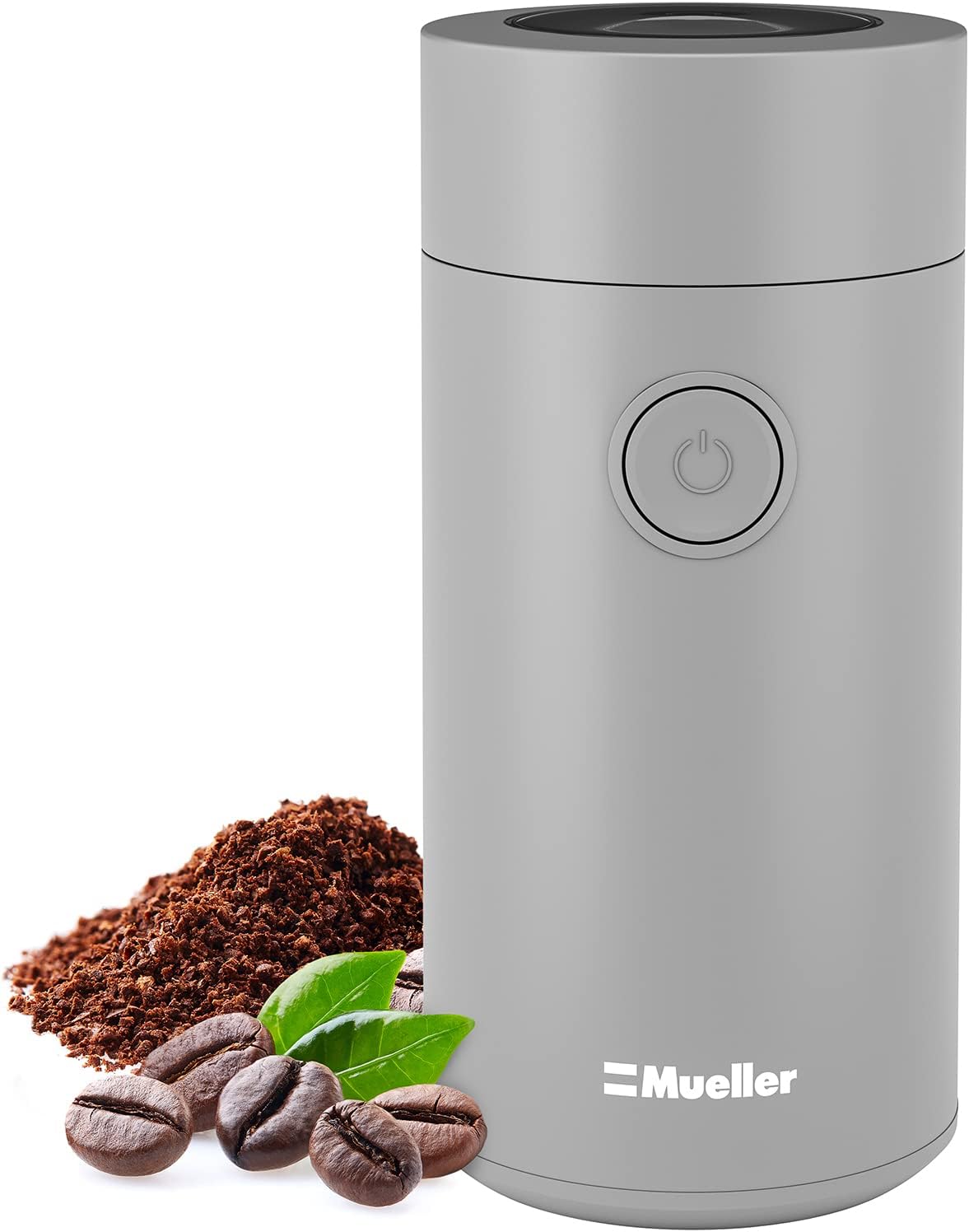 MuellerLiving HyperGrind Precision Electric Spice/Coffee Grinder Mill with Large Grinding Capacity and Powerful Motor also for Spices, Herbs, Nuts, Grains, Grey