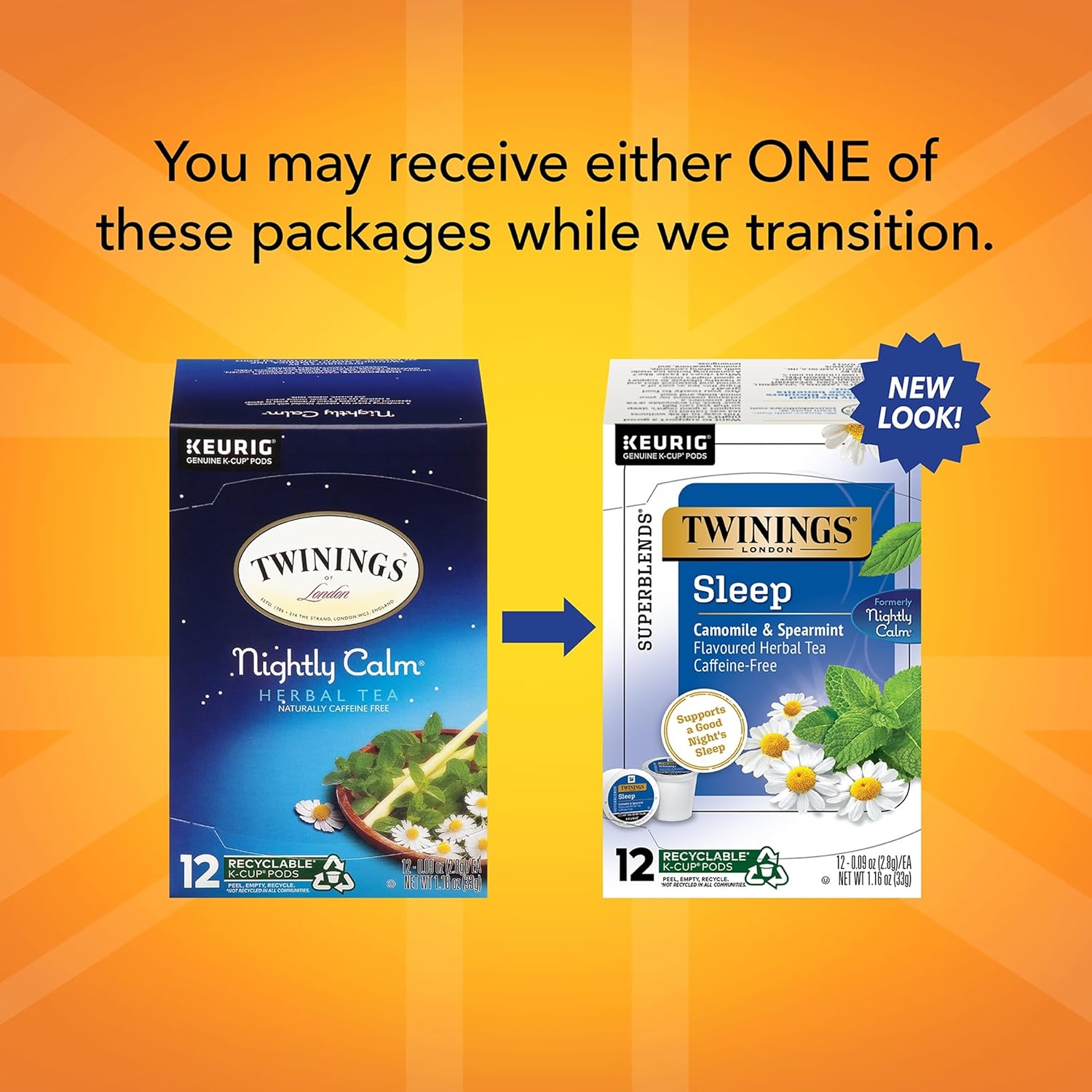 Twinings English Breakfast Black Tea K-Cup Pods for Keurig, 24 Count (Pack of 1), Smooth, Flavourful, Robust, Caffeinated, Enjoy Hot or Iced | Packaging May Vary