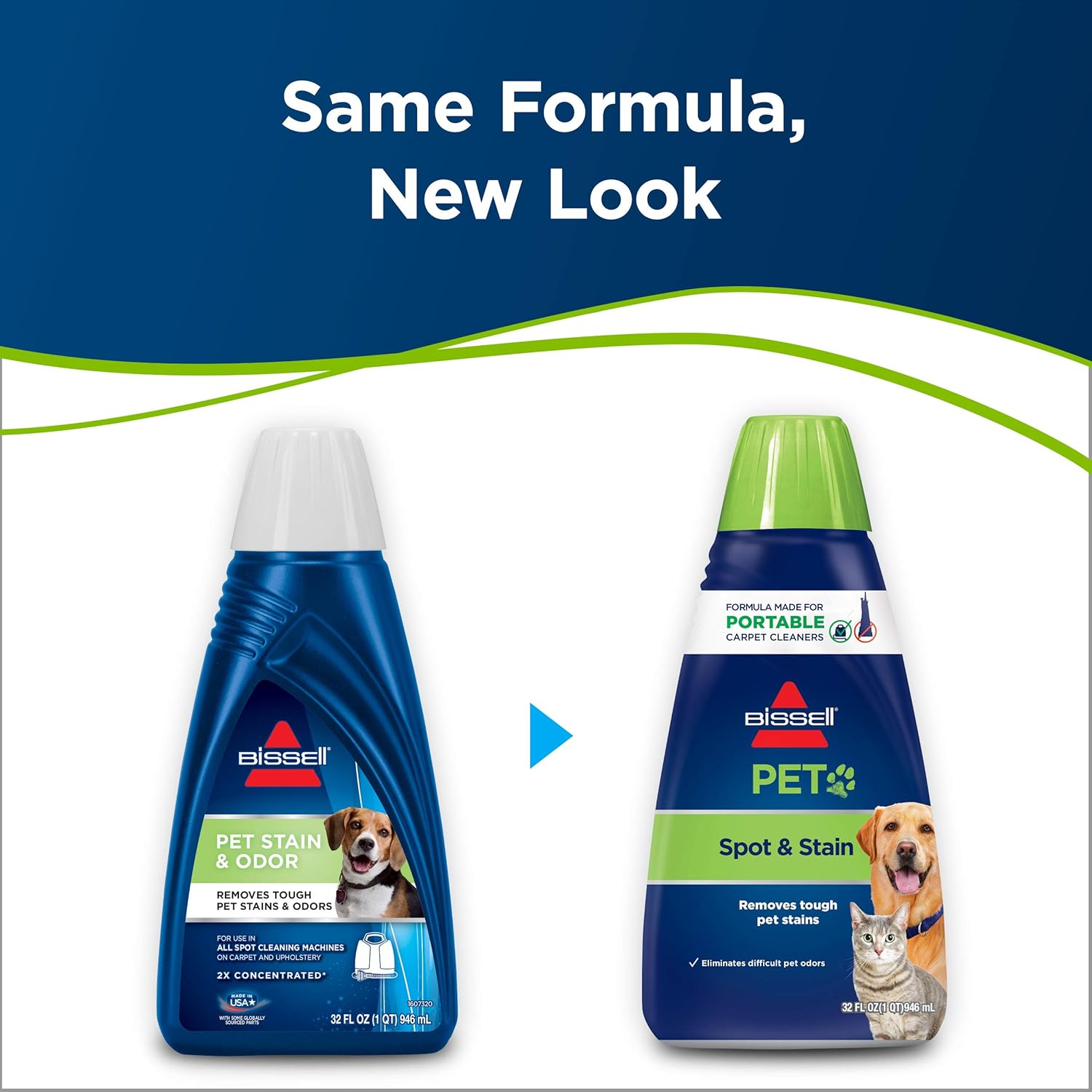 Bissell® PET PRO OXY Spot & Stain Formula for Portable Carpet Cleaners, 32 oz., 2034