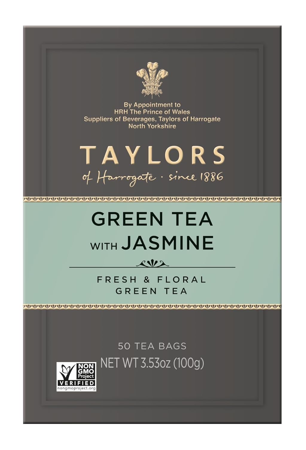 Taylors of Harrogate Organic Peppermint Herbal Tea, 50 Count
