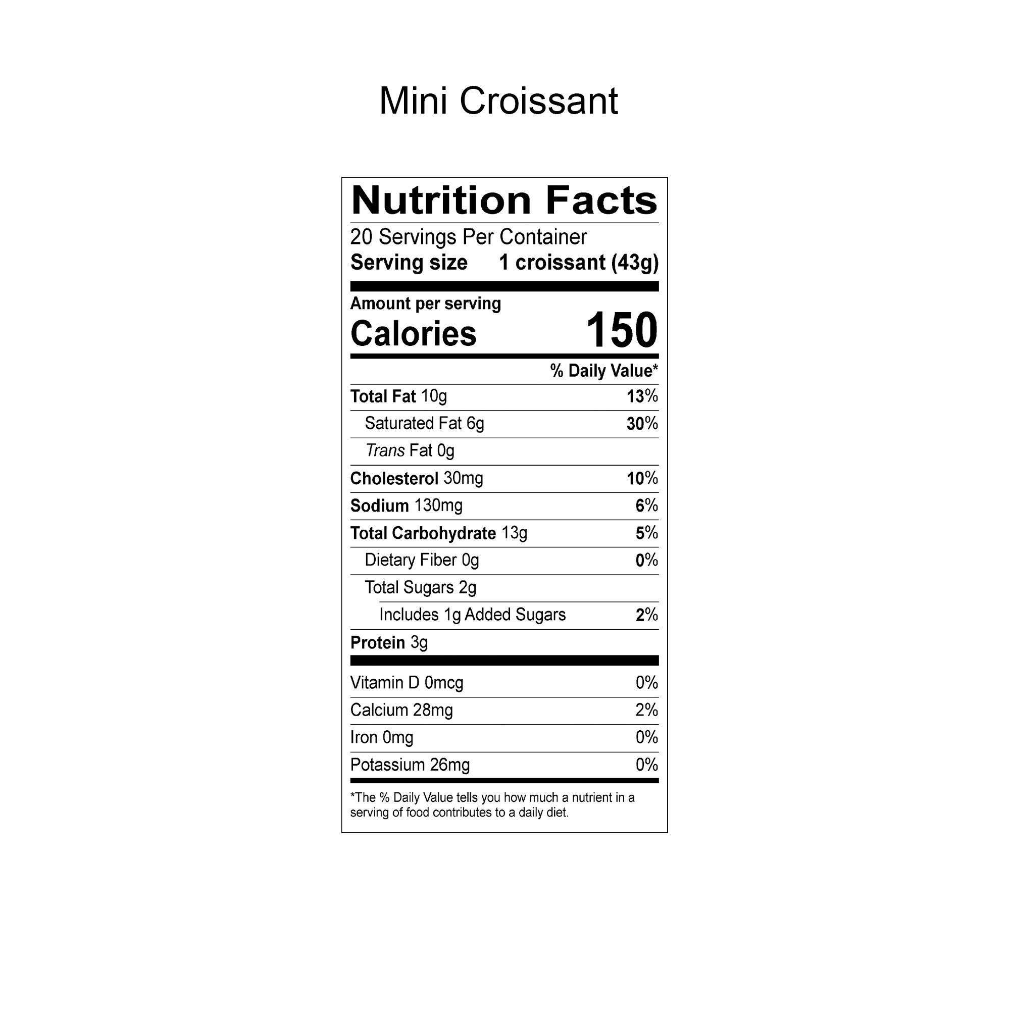 Galaxy Desserts® Ready-to-Bake Mini Plain & Chocolate Croissants, Set of 40