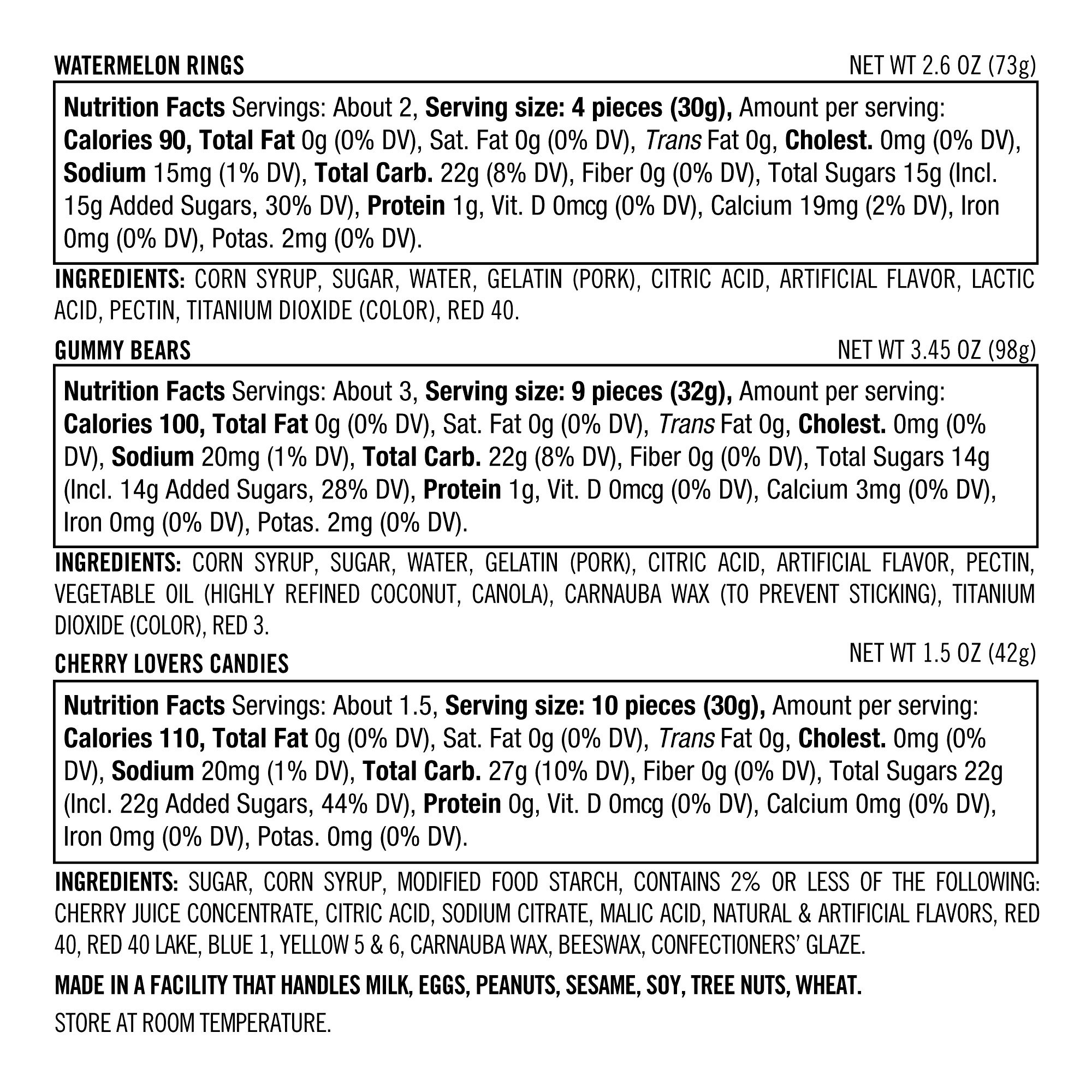 Williams Sonoma Valentine's Day Assorted Gummies