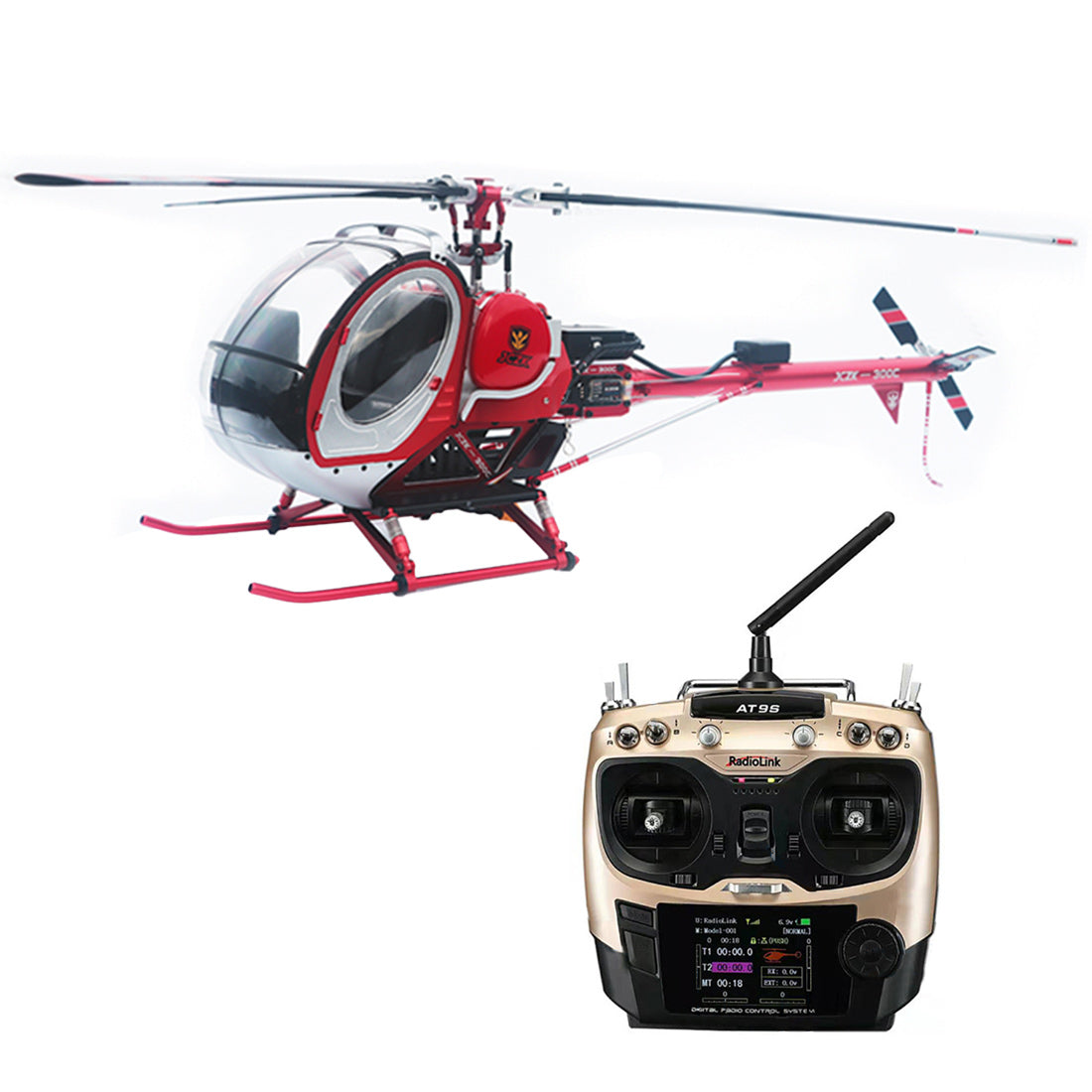 JCZK 300C PRO 2.4G 12CH Flybarless RC Helicopter Model with H1 Smart Flight Control and GPS Positioning (RTF Version)2