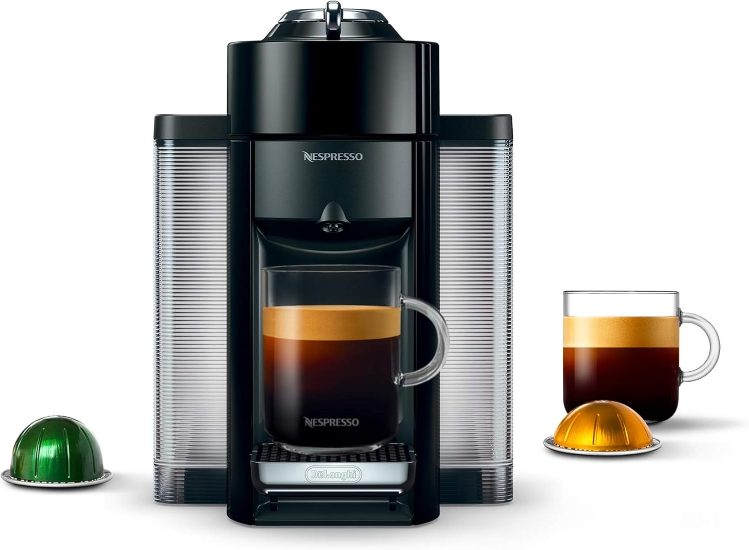Nespresso Vertuo Coffee and Espresso Maker,1597 ml, by De'Longhi, Graphite Metal