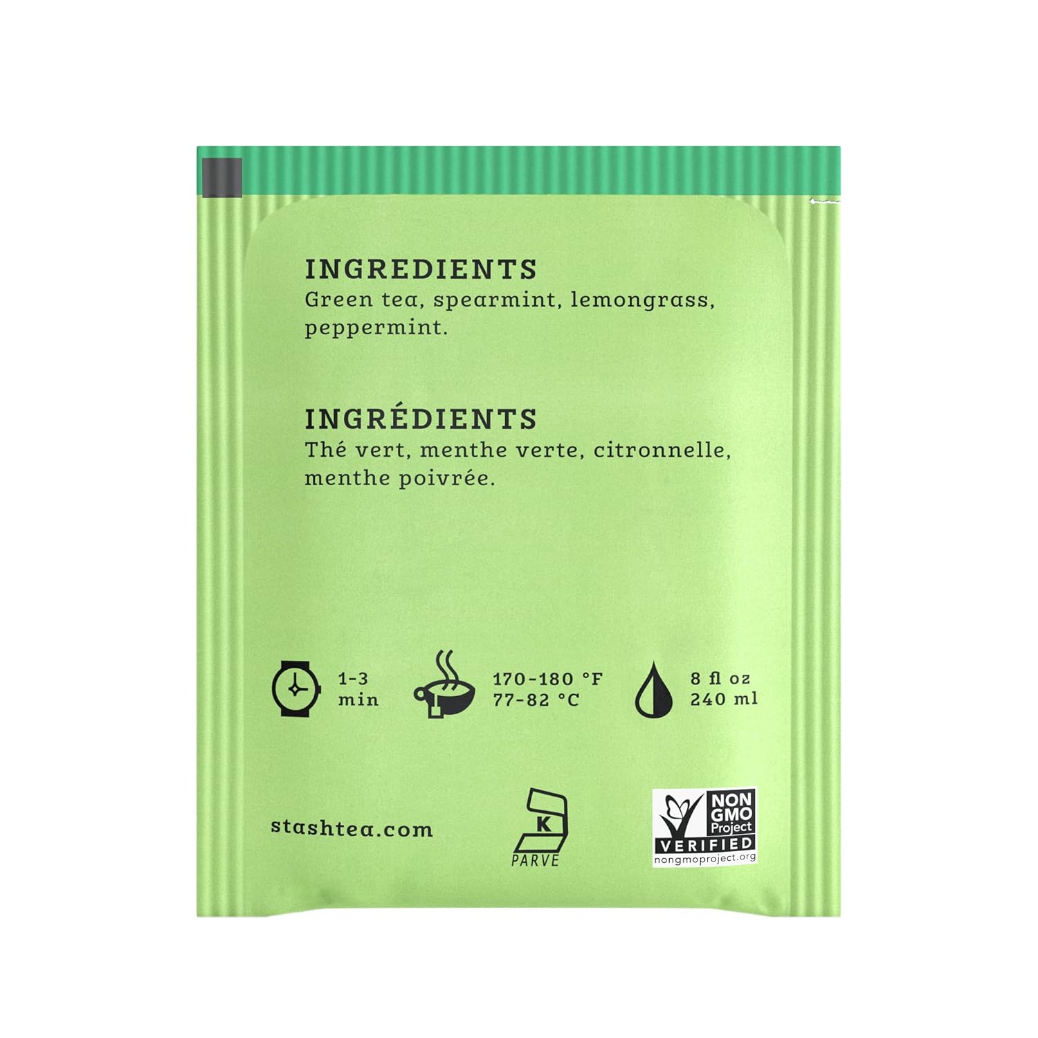 Stash Tea Double Bergamot Earl Grey Black Tea, Box of 100 Tea Bags