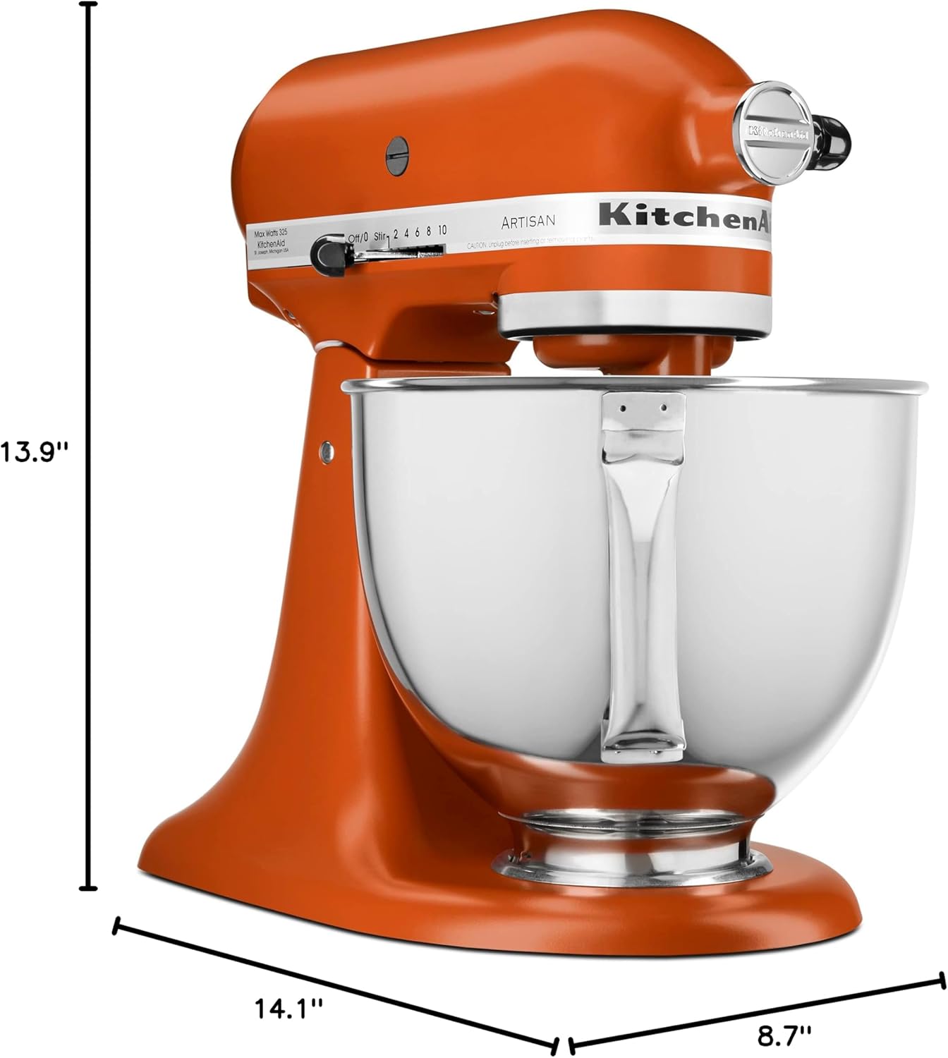 KitchenAid Artisan Series 5 Quart Tilt Head Stand Mixer with Pouring Shield KSM150PS, Removable bowl, Aqua Sky